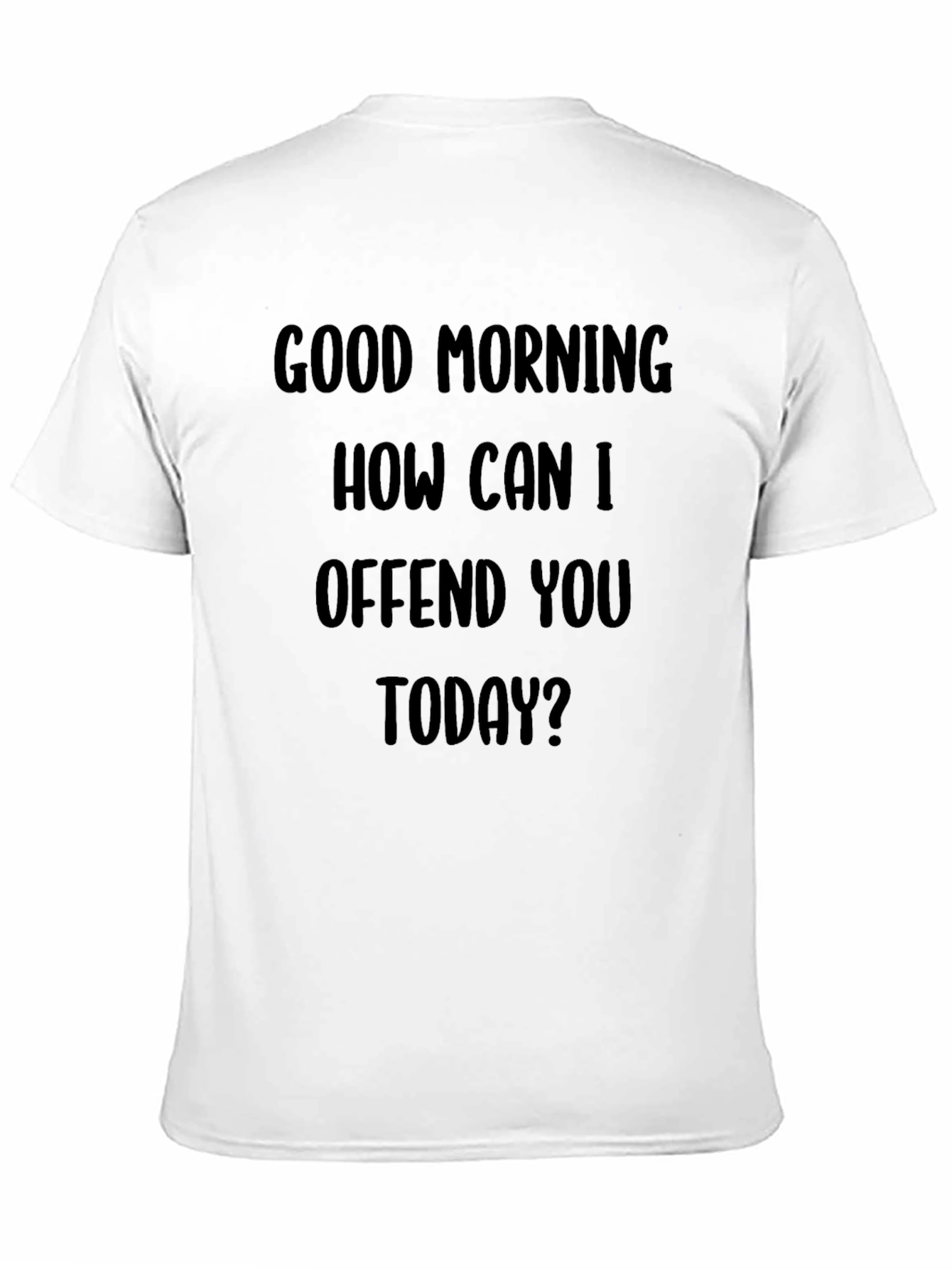 Black Funny "Offend You" Graphic Tee view 11