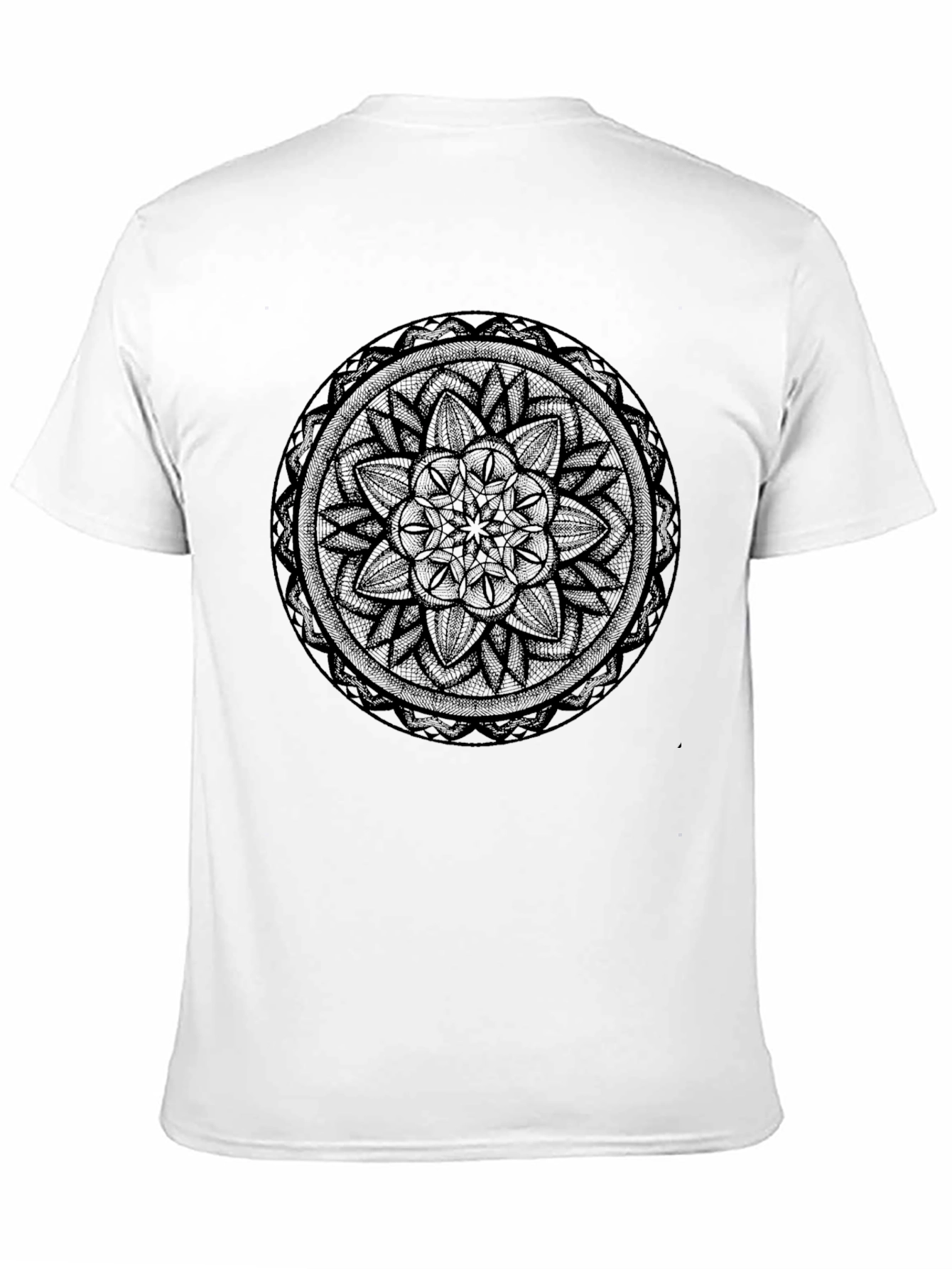 Black Mandala Graphic Black T-Shirt view 11