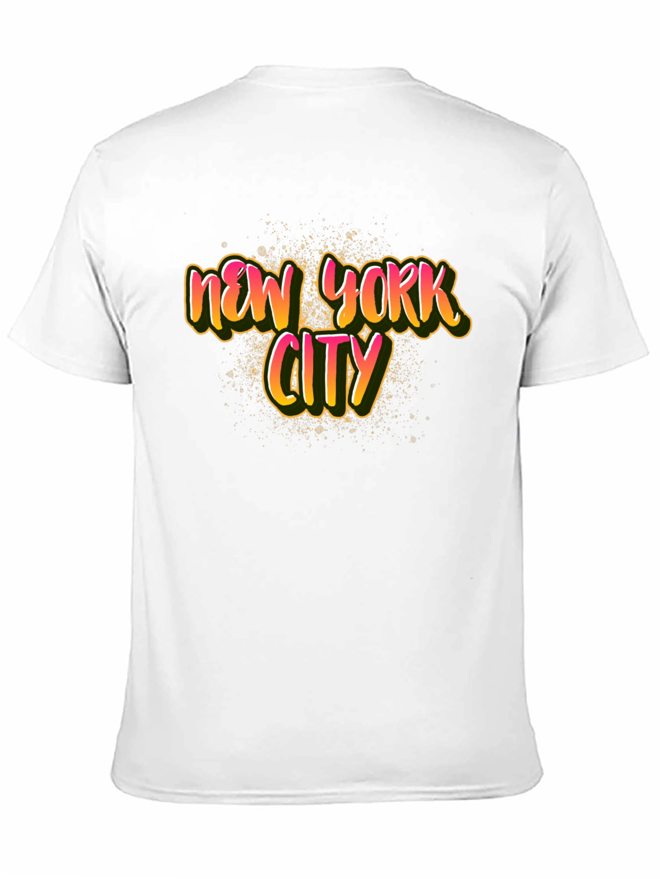 Black New York City Graphic Print Black T-Shirt view 11