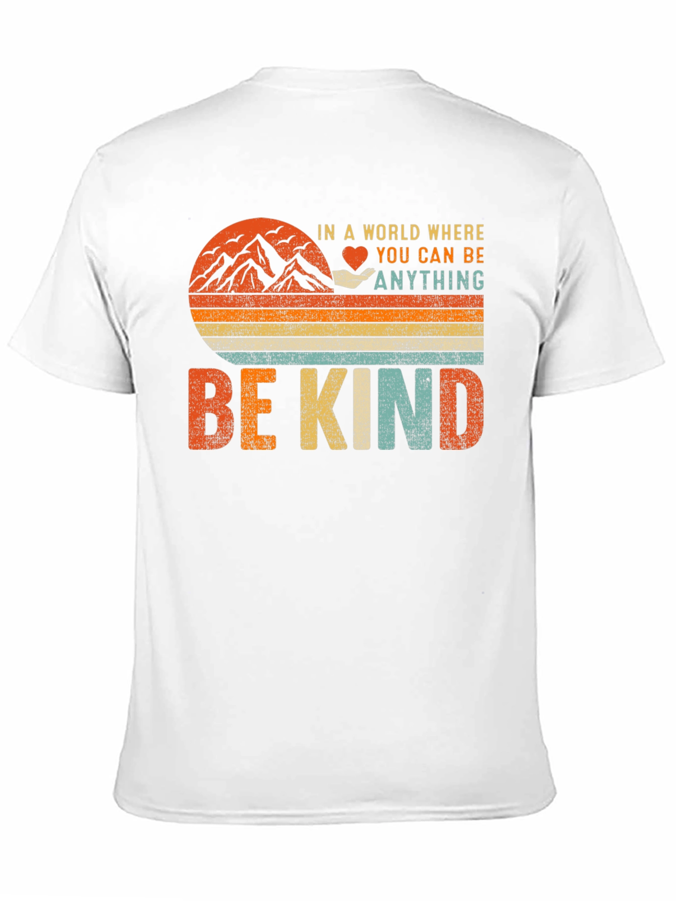 Black Be Kind Graphic T-Shirt - Inspiring Vintage Design view 11