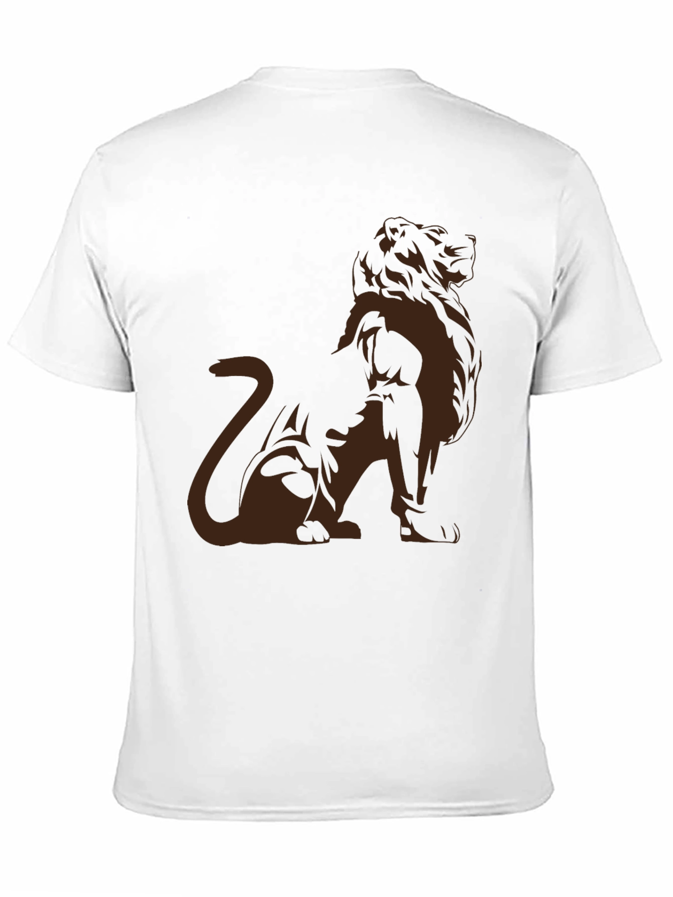 Black Lion Graphic Tee - Modern Black T-Shirt view 11