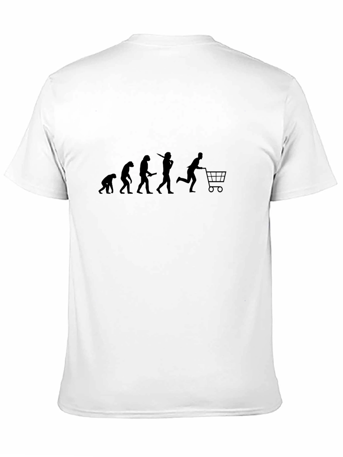 Black Evolution of Shopping T-Shirt view 11
