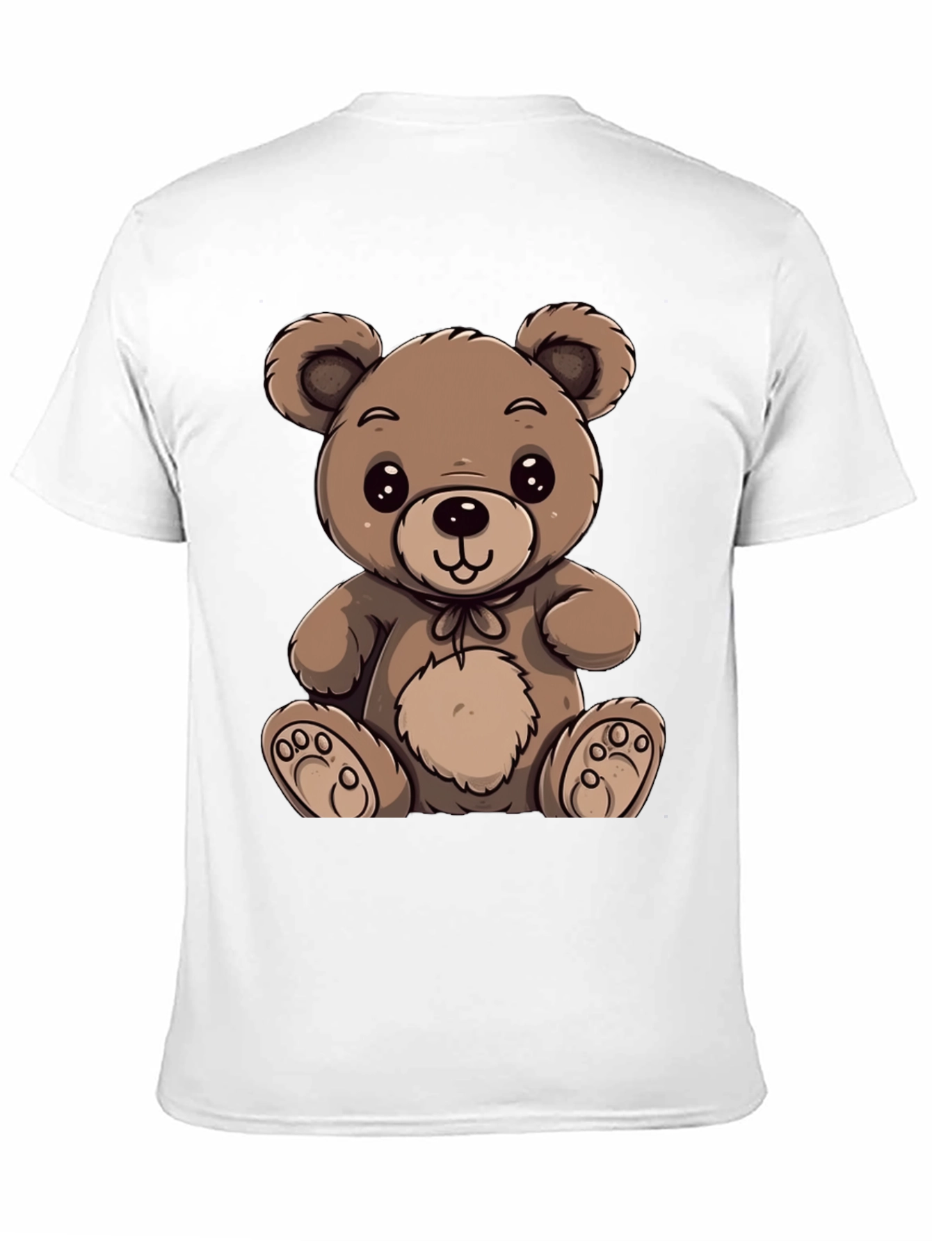 Black Cute Teddy Bear Graphic Tee view 11