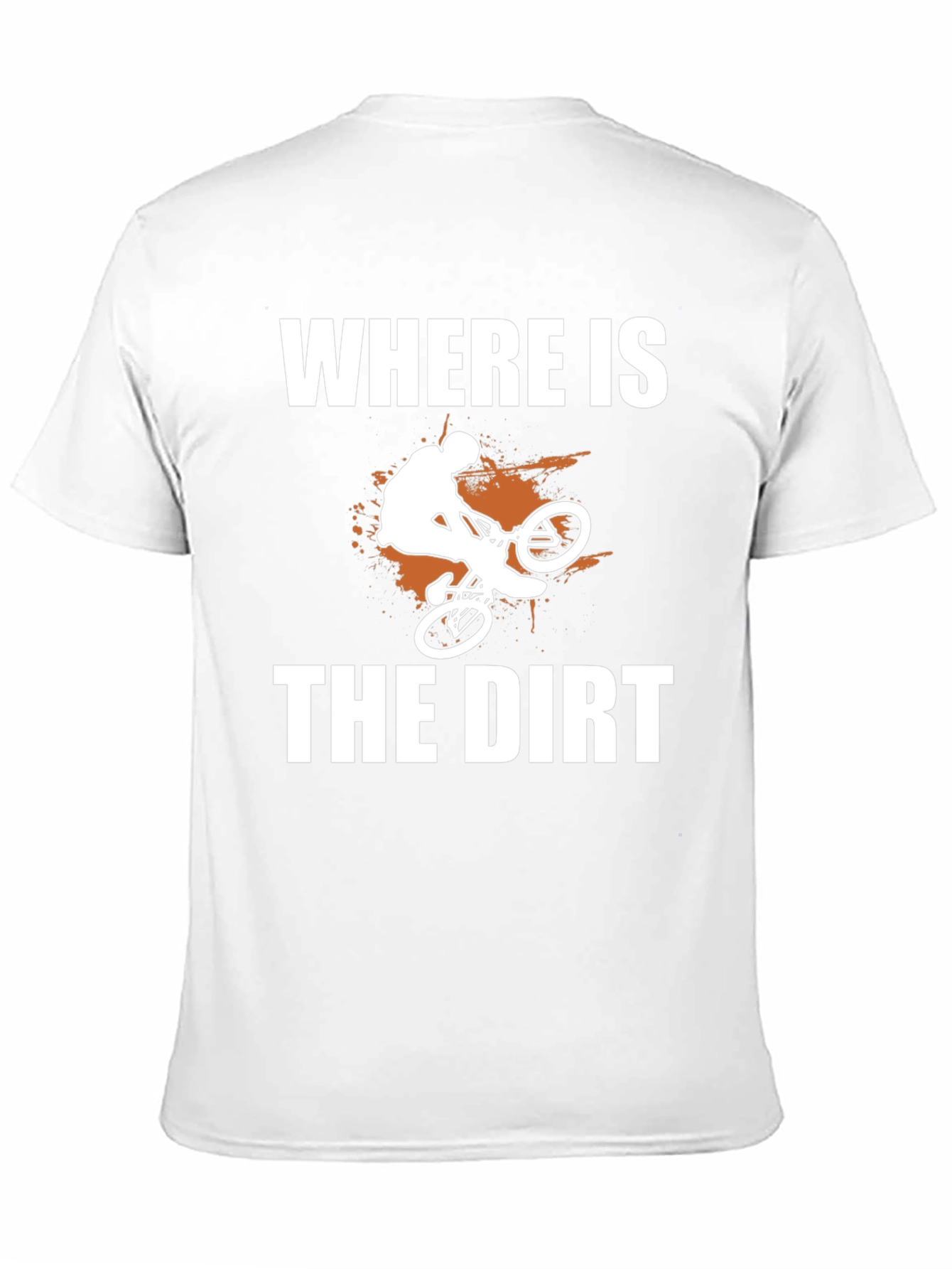 Black Where is the Dirt? Mountain Bike Graphic Tee view 11