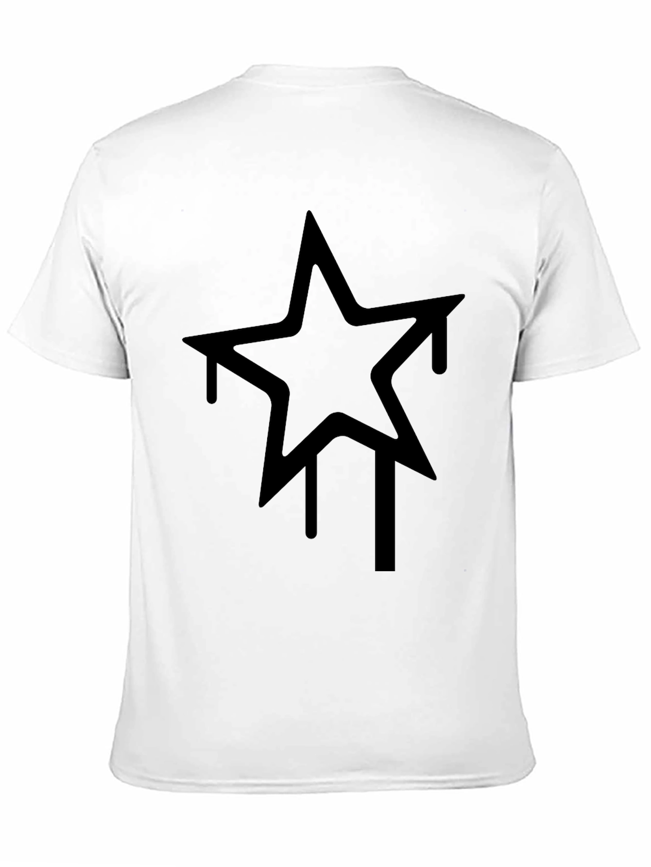 Black Urban Star Graphic Tee - Black view 11