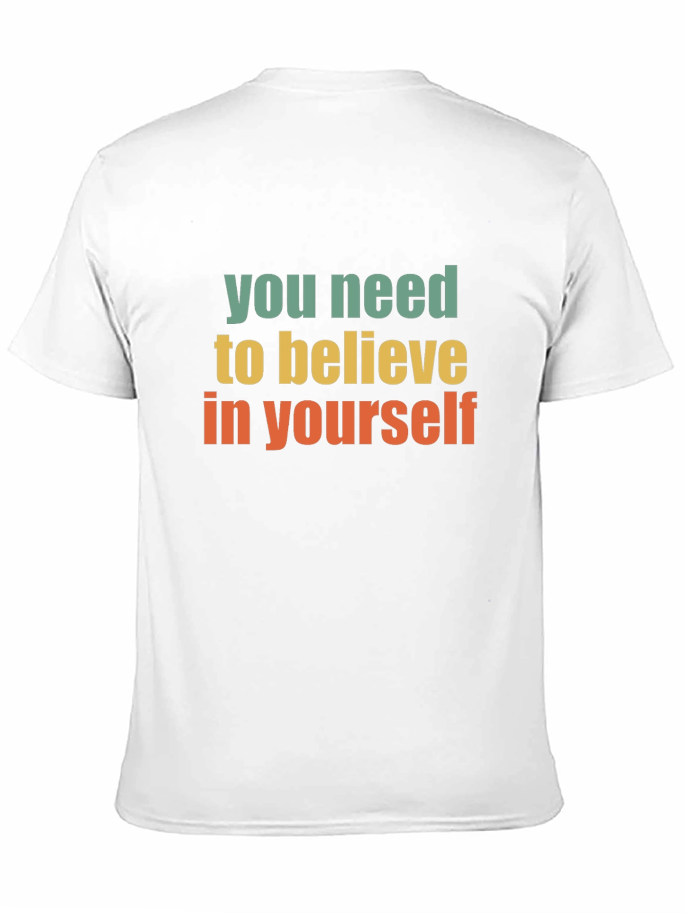 Black Believe in Yourself Black Graphic T-Shirt view 11