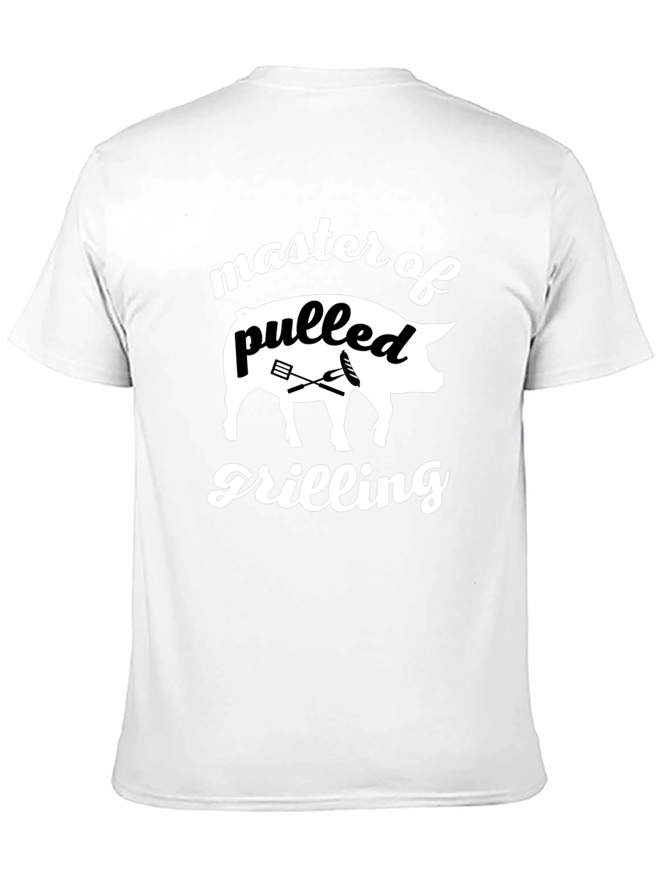 Black Master of Pulled Grilling Black T-Shirt view 11