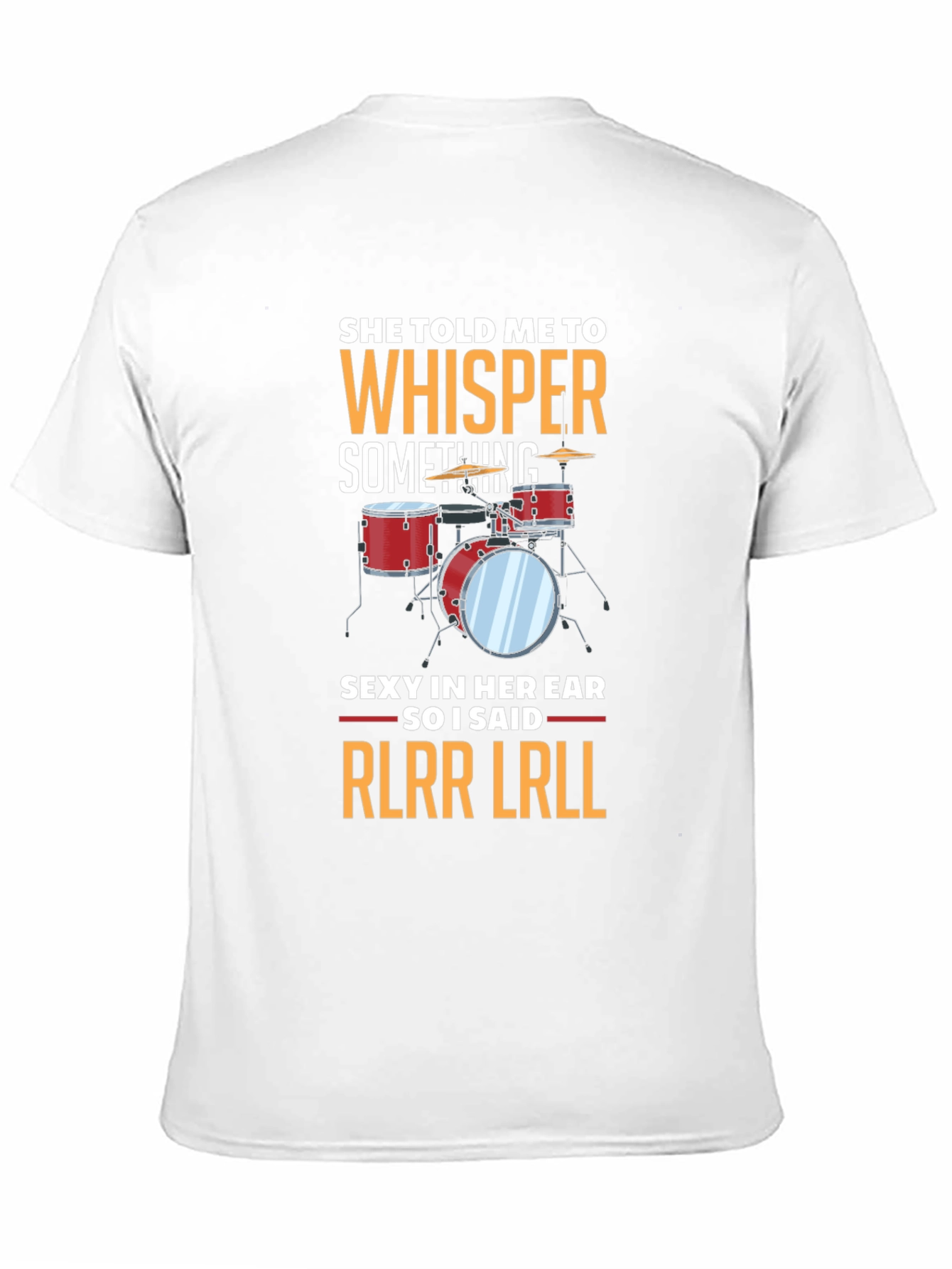 Black Drummer RLRR LRLL T-Shirt - Music Gift view 11