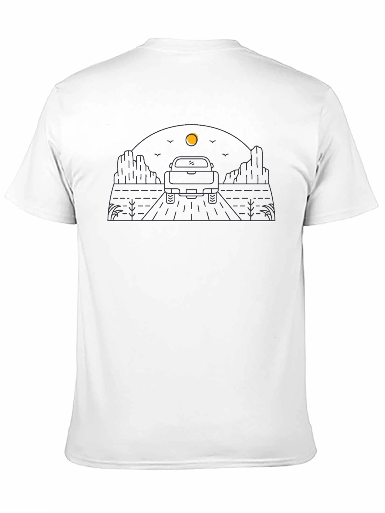 Black Desert Road Trip T-Shirt - Black, Graphic Tee view 11