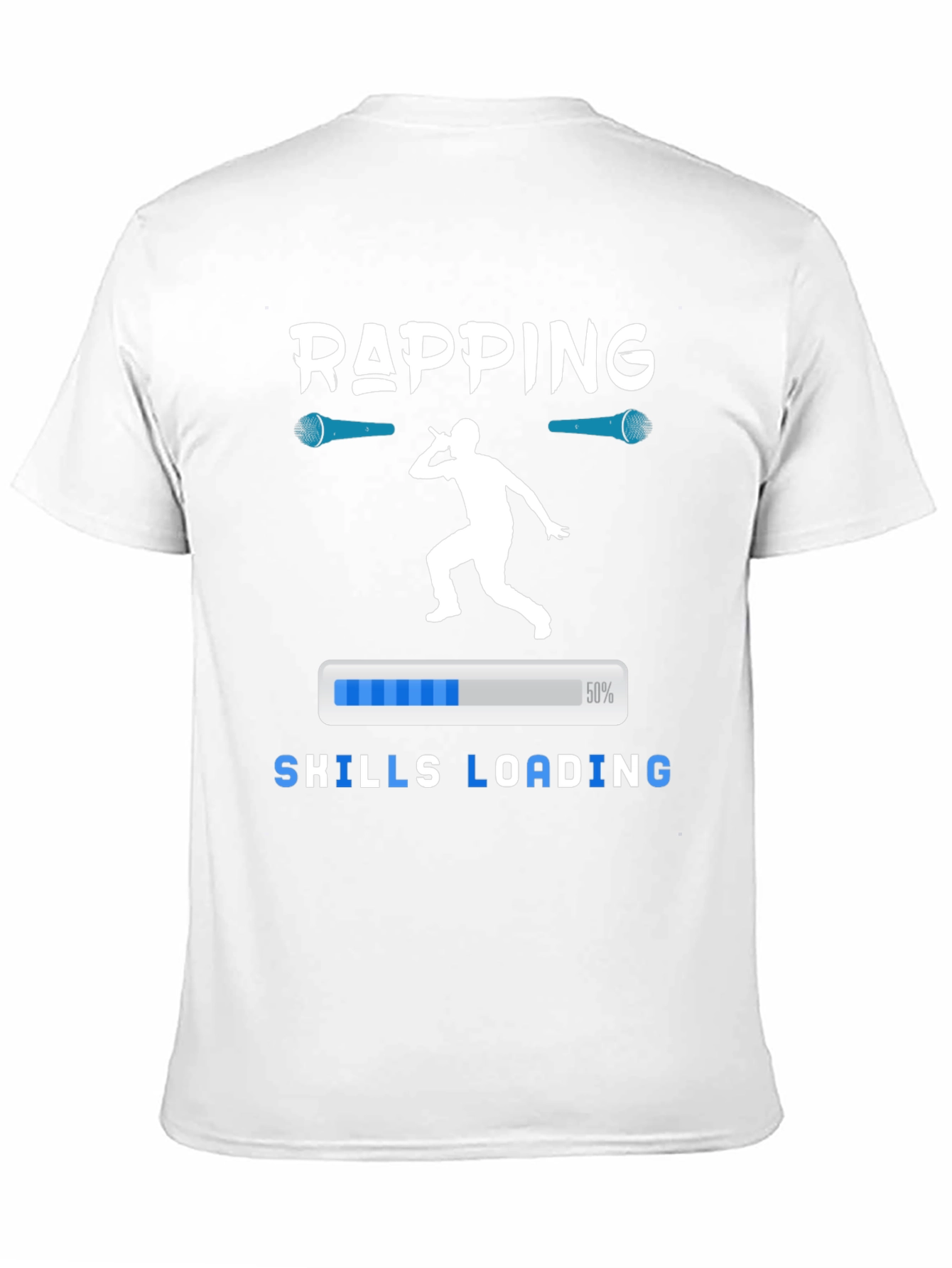 Black Rapping Skills Loading Graphic T-Shirt view 11