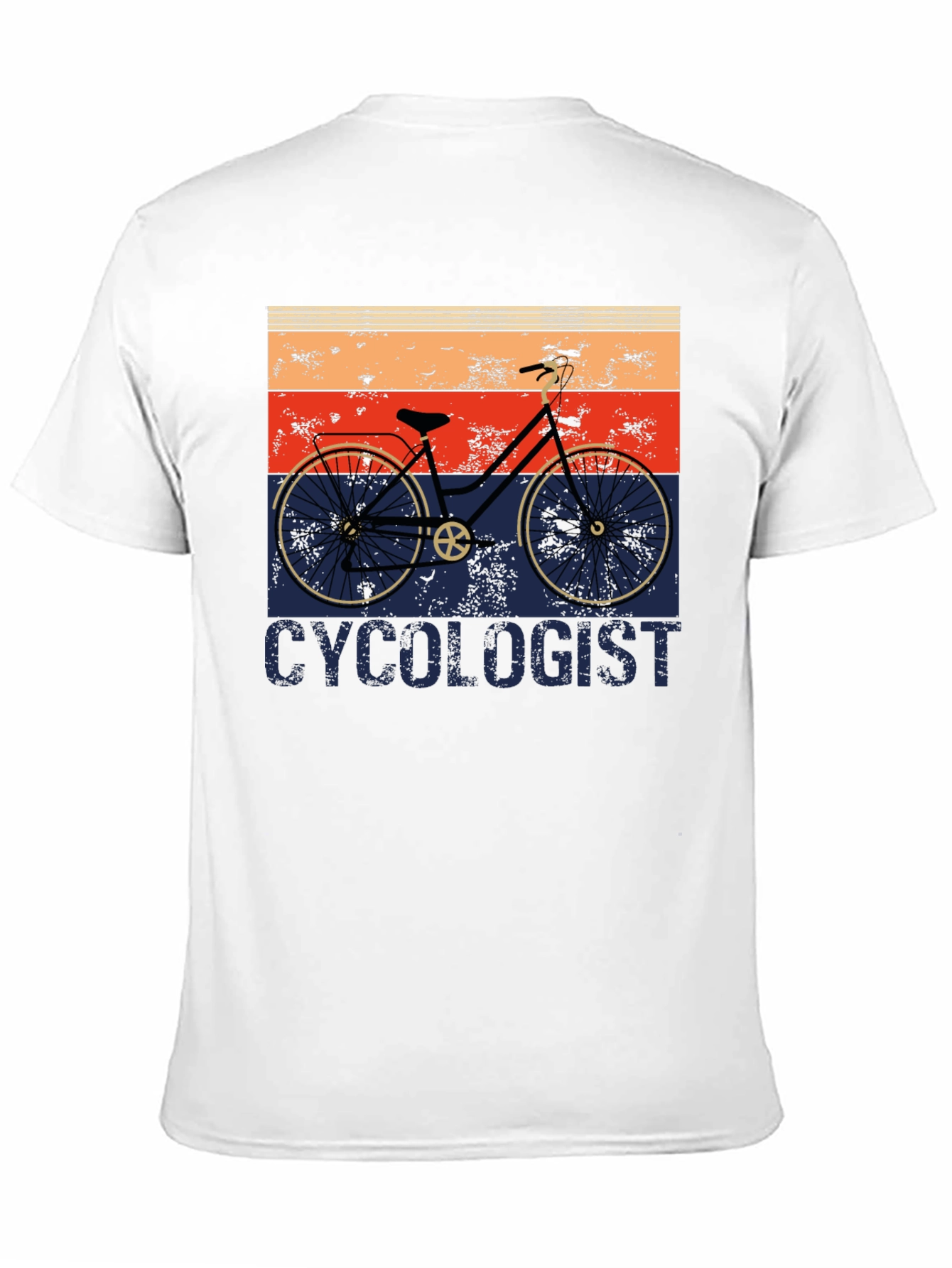 Black Cycologist Retro Cycling T-Shirt view 11