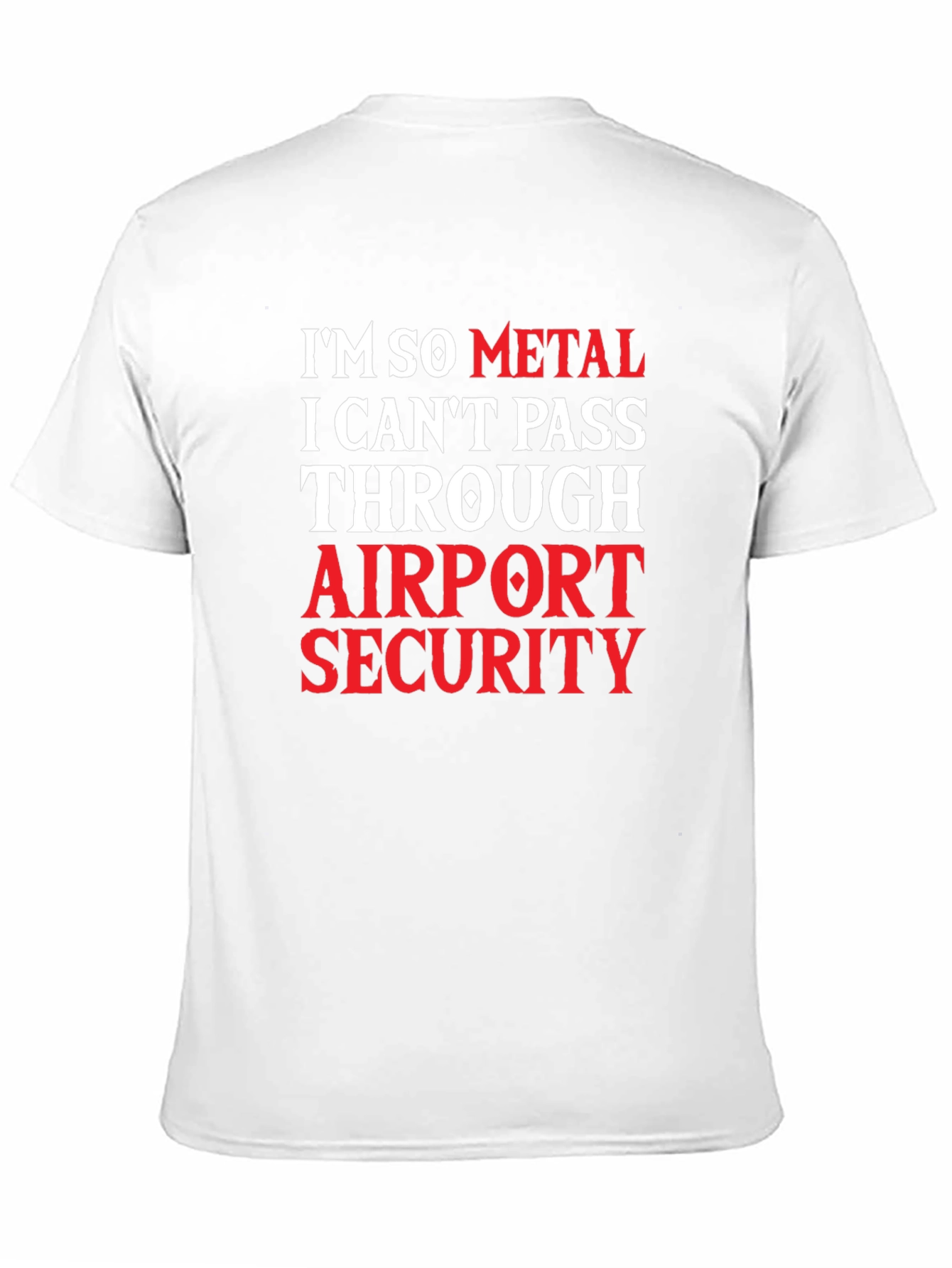 Black I'm So Metal Airport Security Graphic Tee view 11