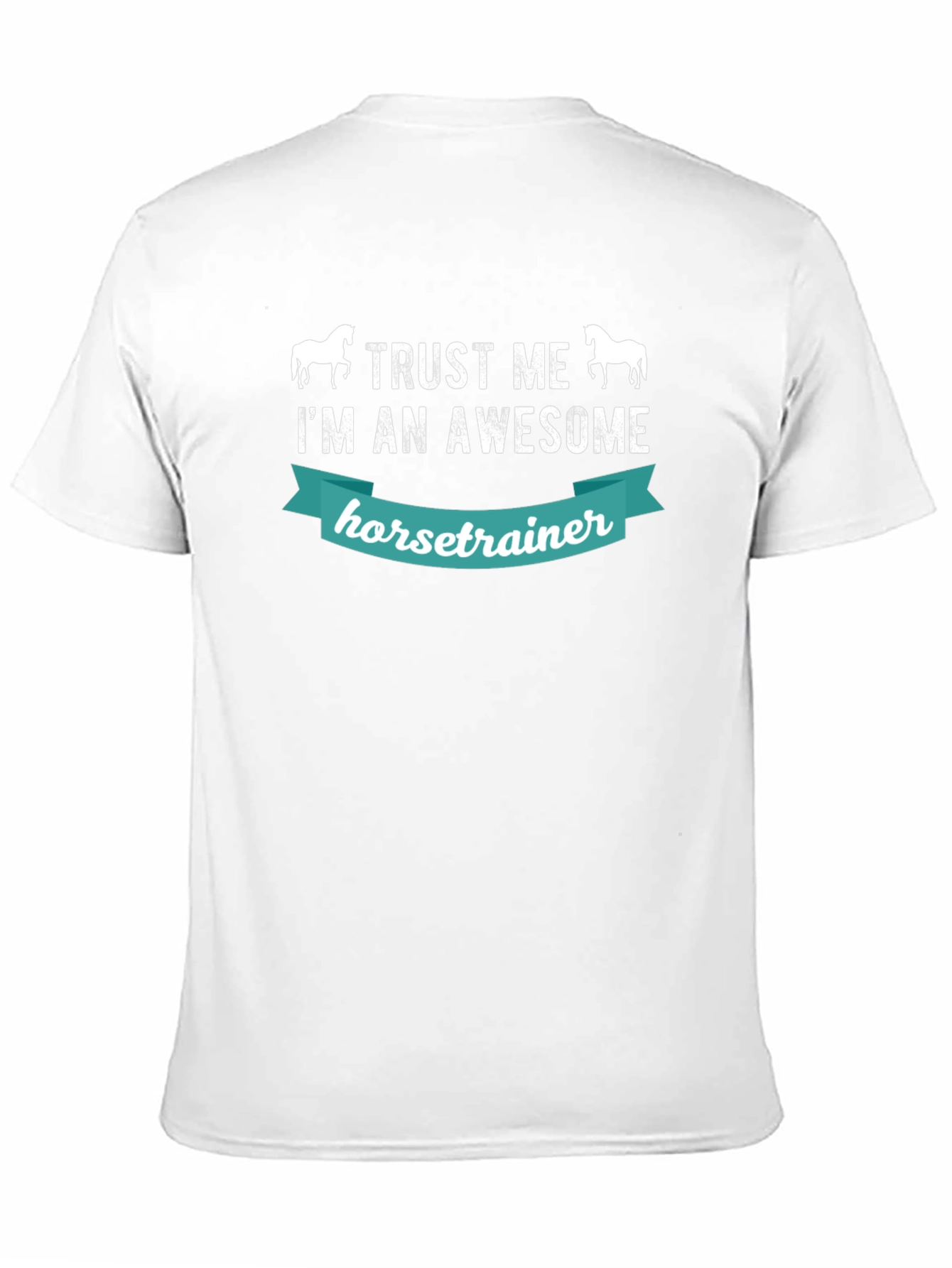 Black Awesome Horse Trainer Graphic Tee view 11