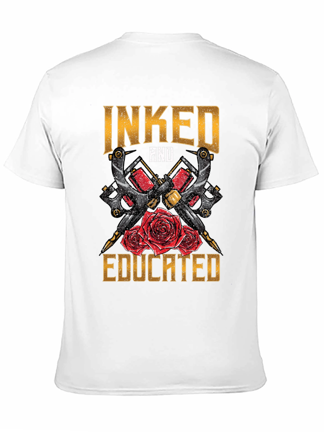Black Inked and Educated Tattoo Artist T-Shirt view 11
