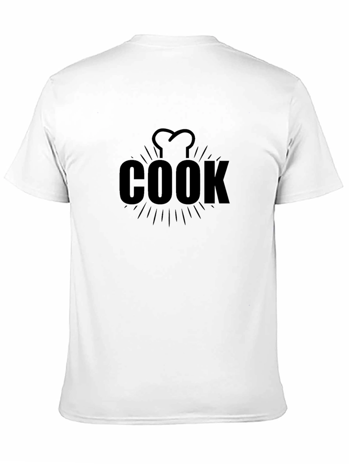 Black Chef Cook T-Shirt - Black, Culinary Design view 11