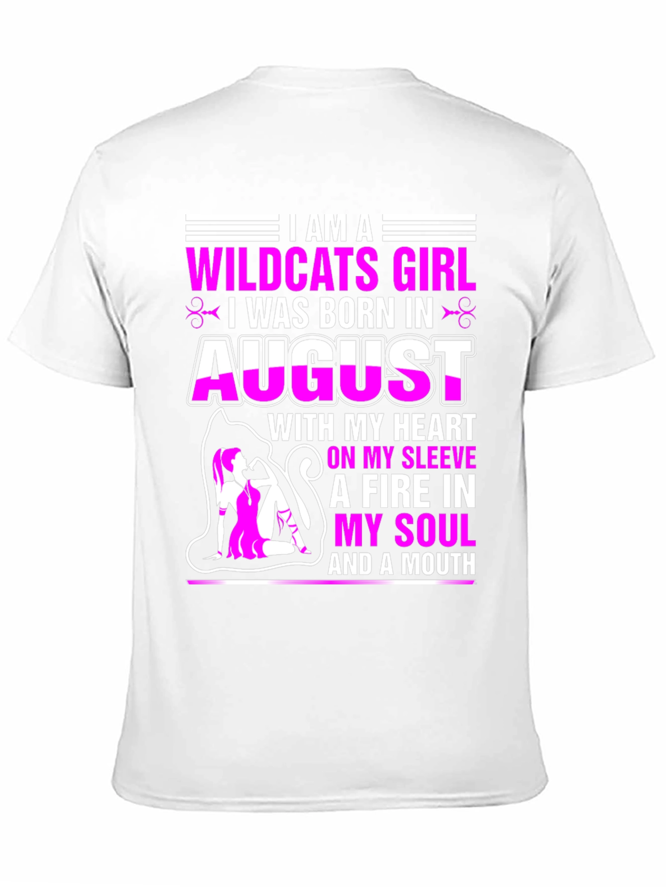 Wildcats Girl August Birthday T-Shirt - 11
