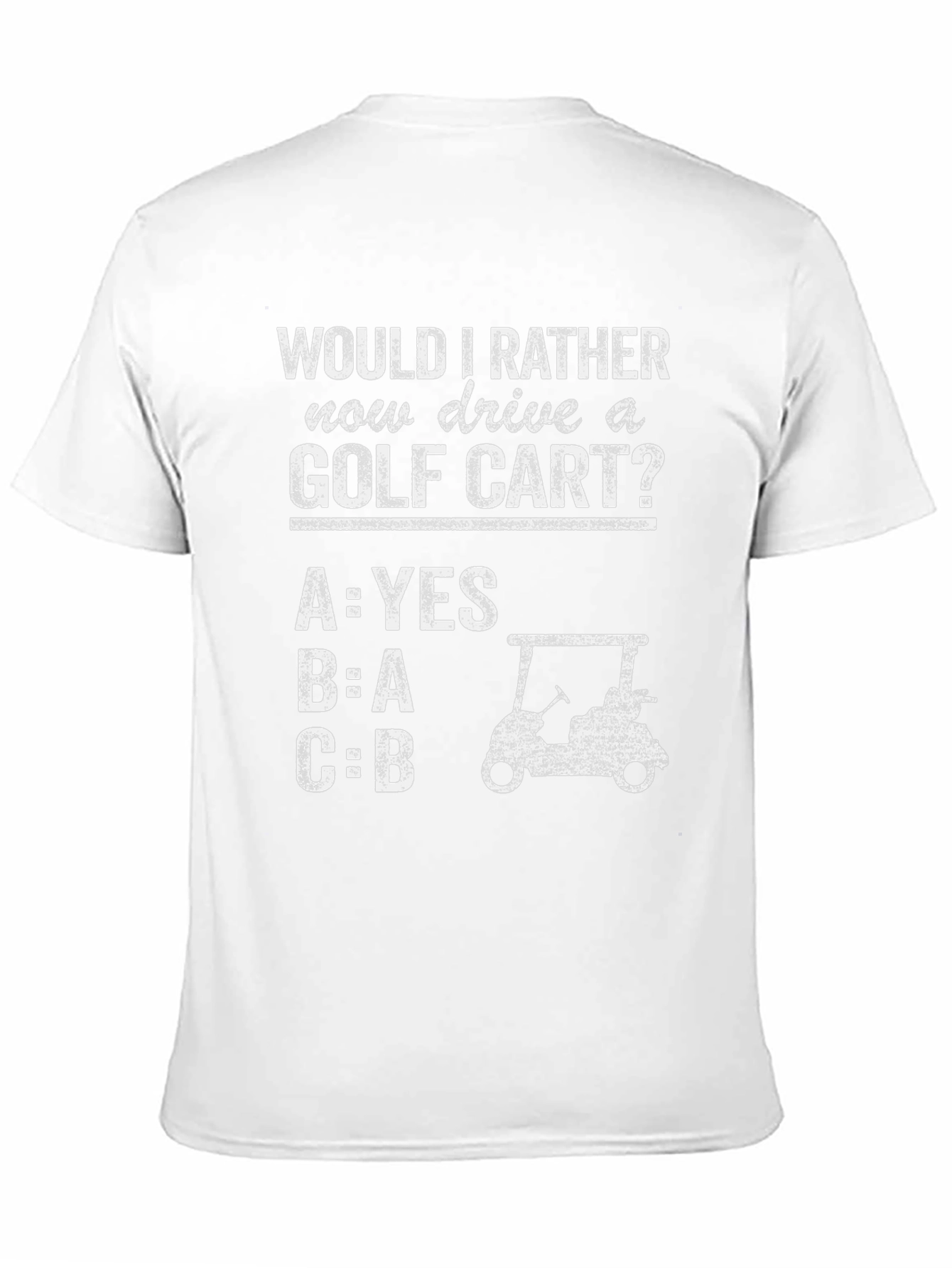 Black Funny Golf Cart T-Shirt view 11