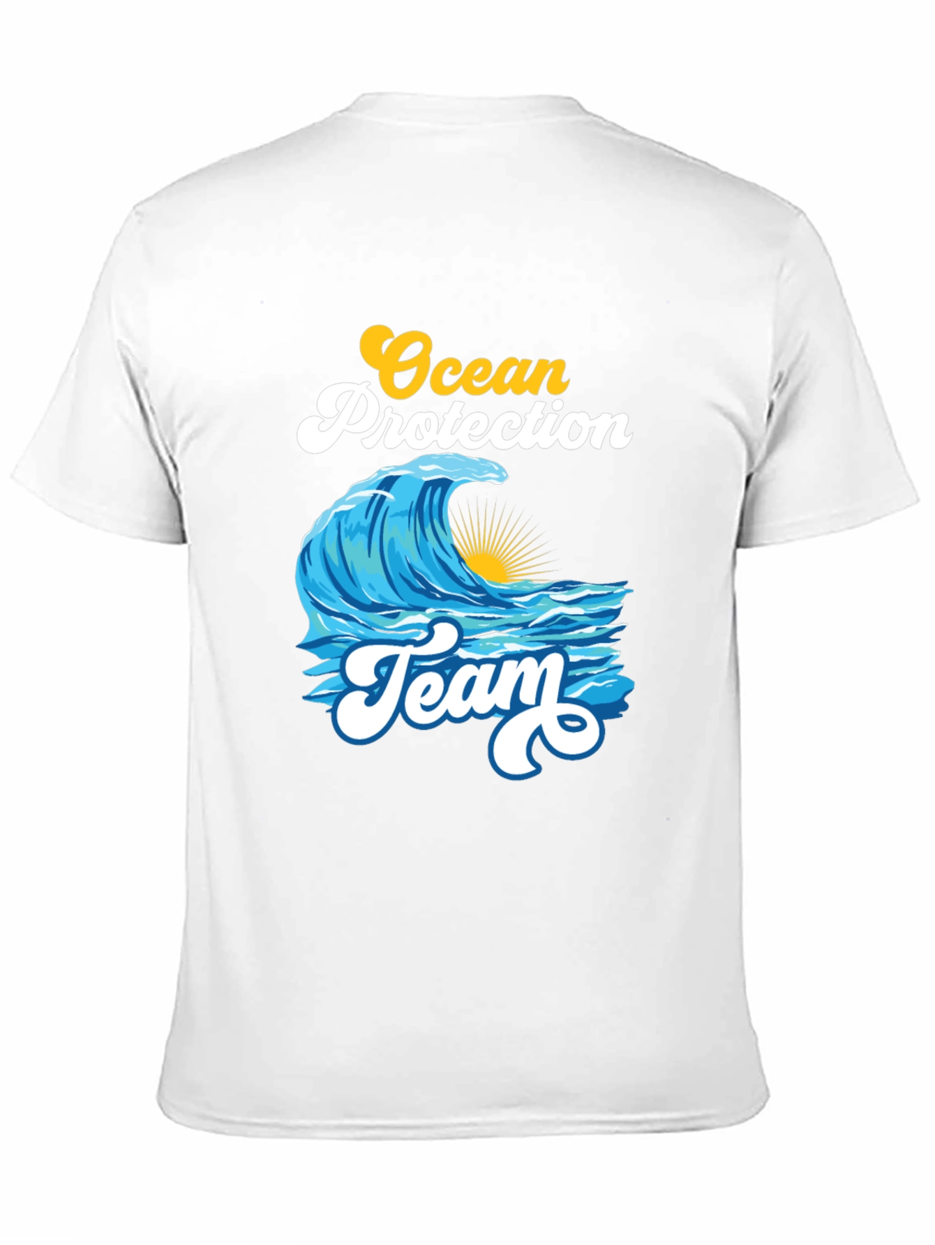 Black Ocean Protection Team Black T-Shirt view 11