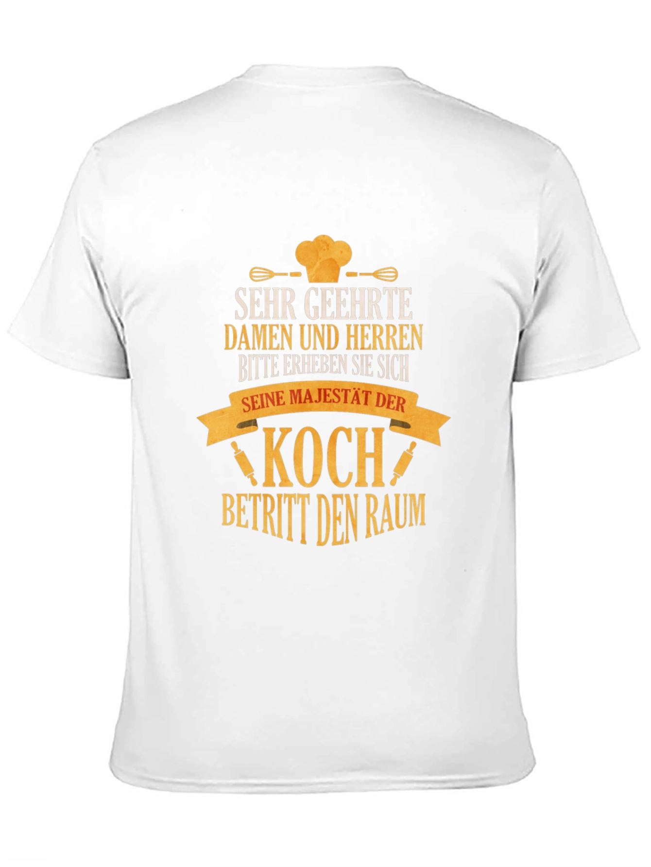Black Chef T-Shirt - Koch Betritt den Raum view 11