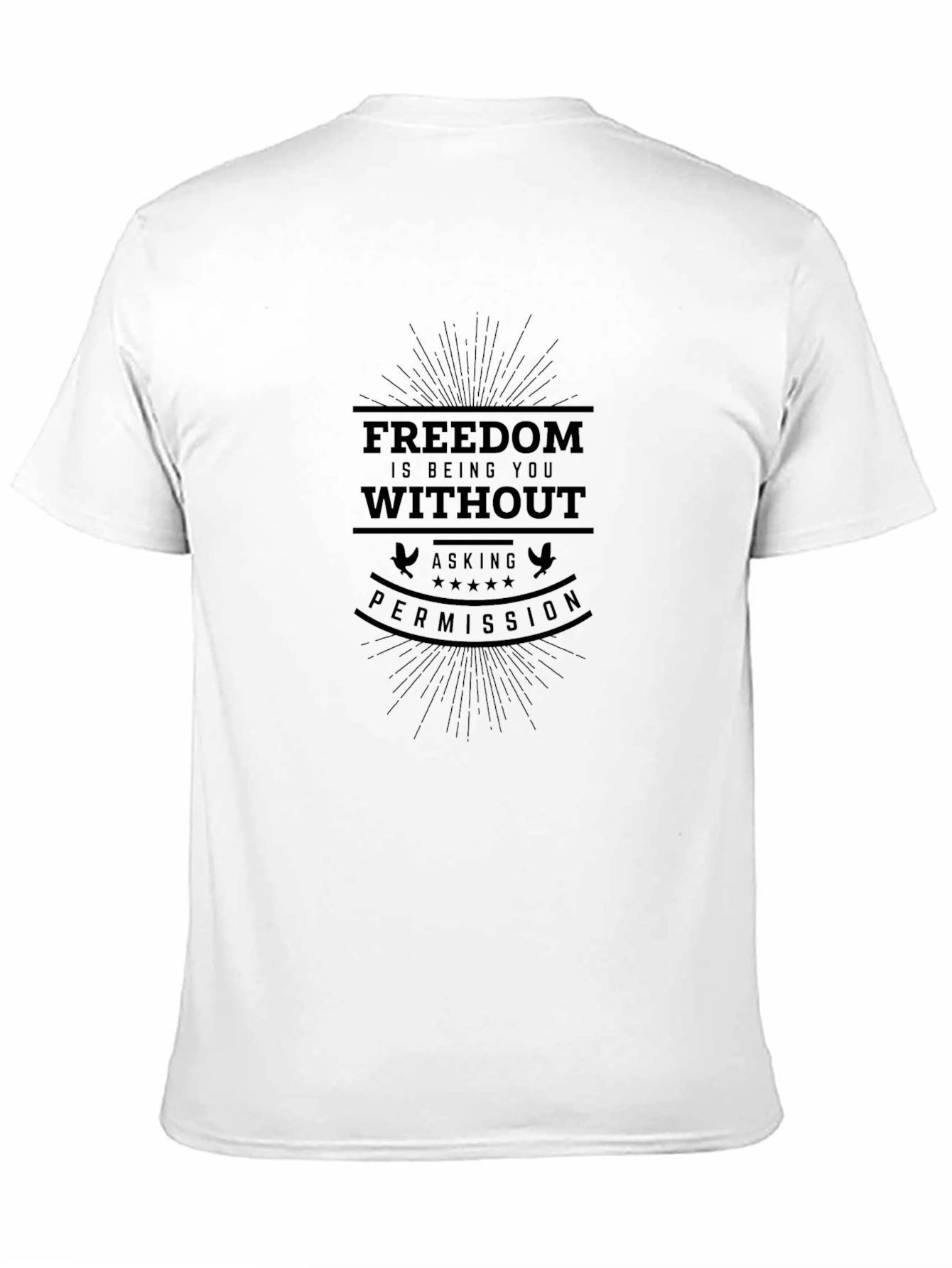 Black Freedom Graphic T-Shirt - Be Yourself! view 11