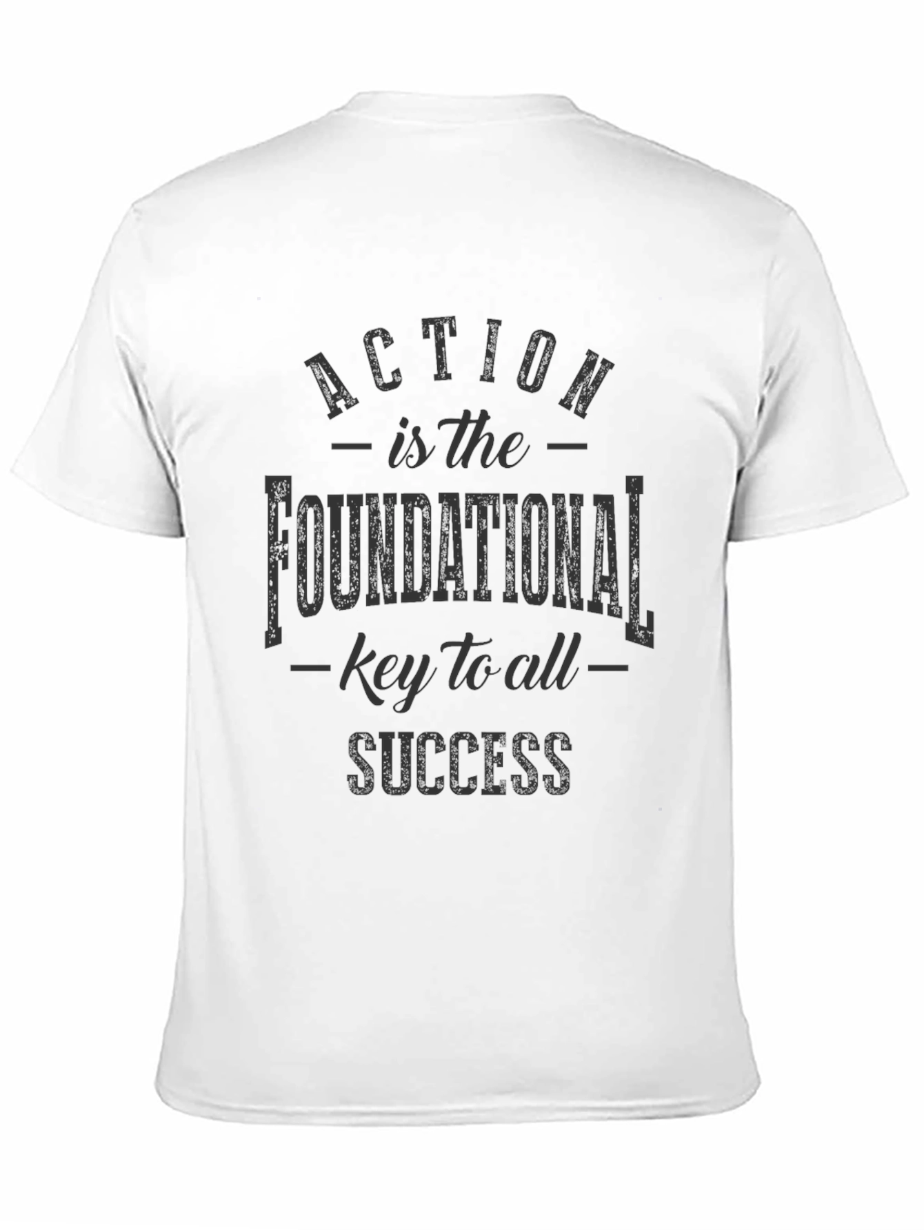 Black Action is Success T-Shirt - Inspiring Graphic Tee view 11