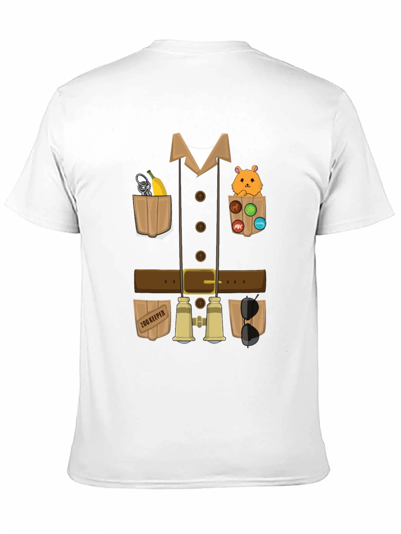 Black Zoo Keeper Costume T-Shirt view 11