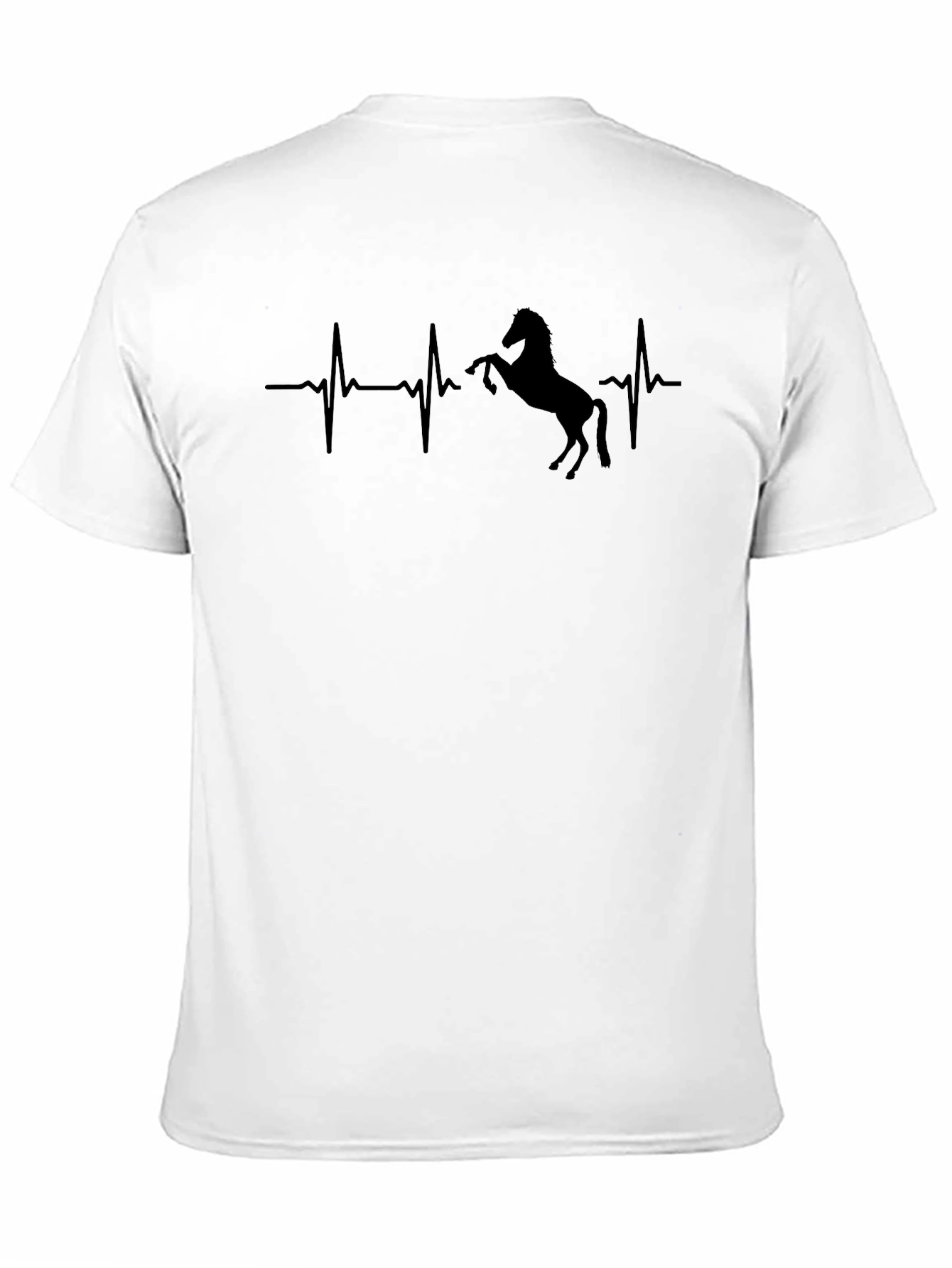 Black Horse Heartbeat Graphic Tee - Black view 11