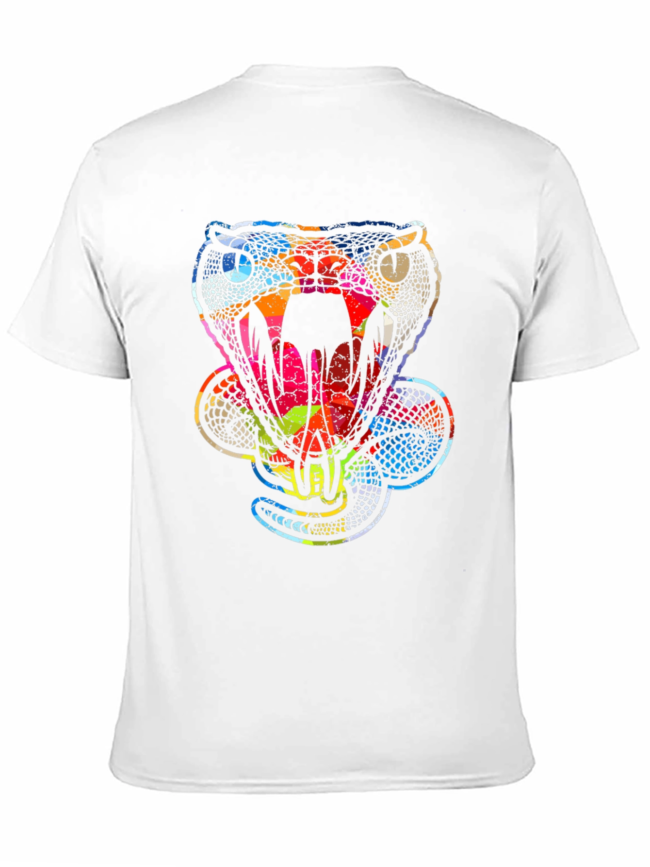 Black Psychedelic Snake Print Tee view 11