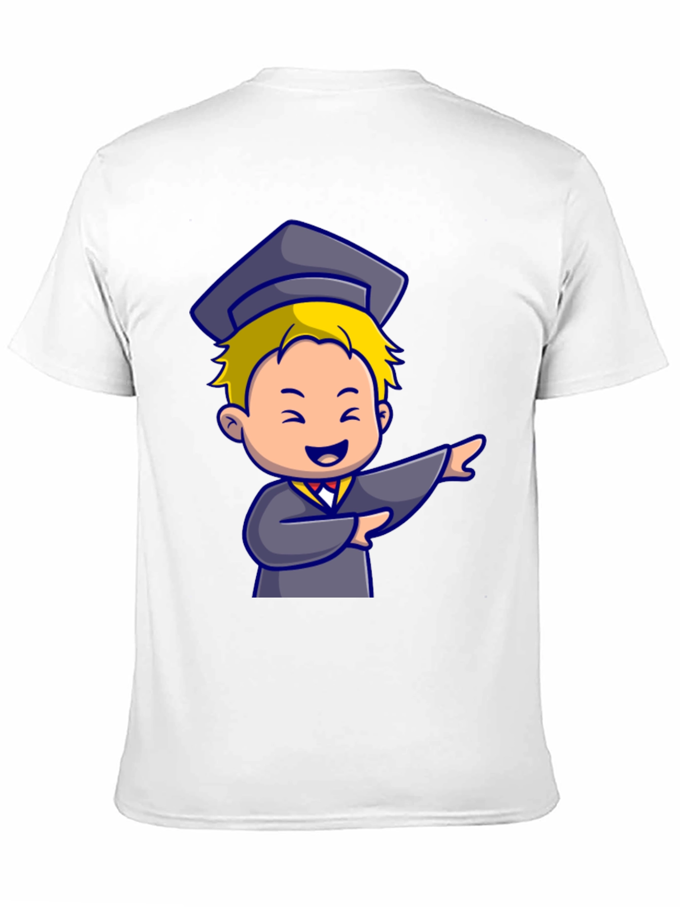 Black Graduation Cartoon Graphic T-Shirt view 11