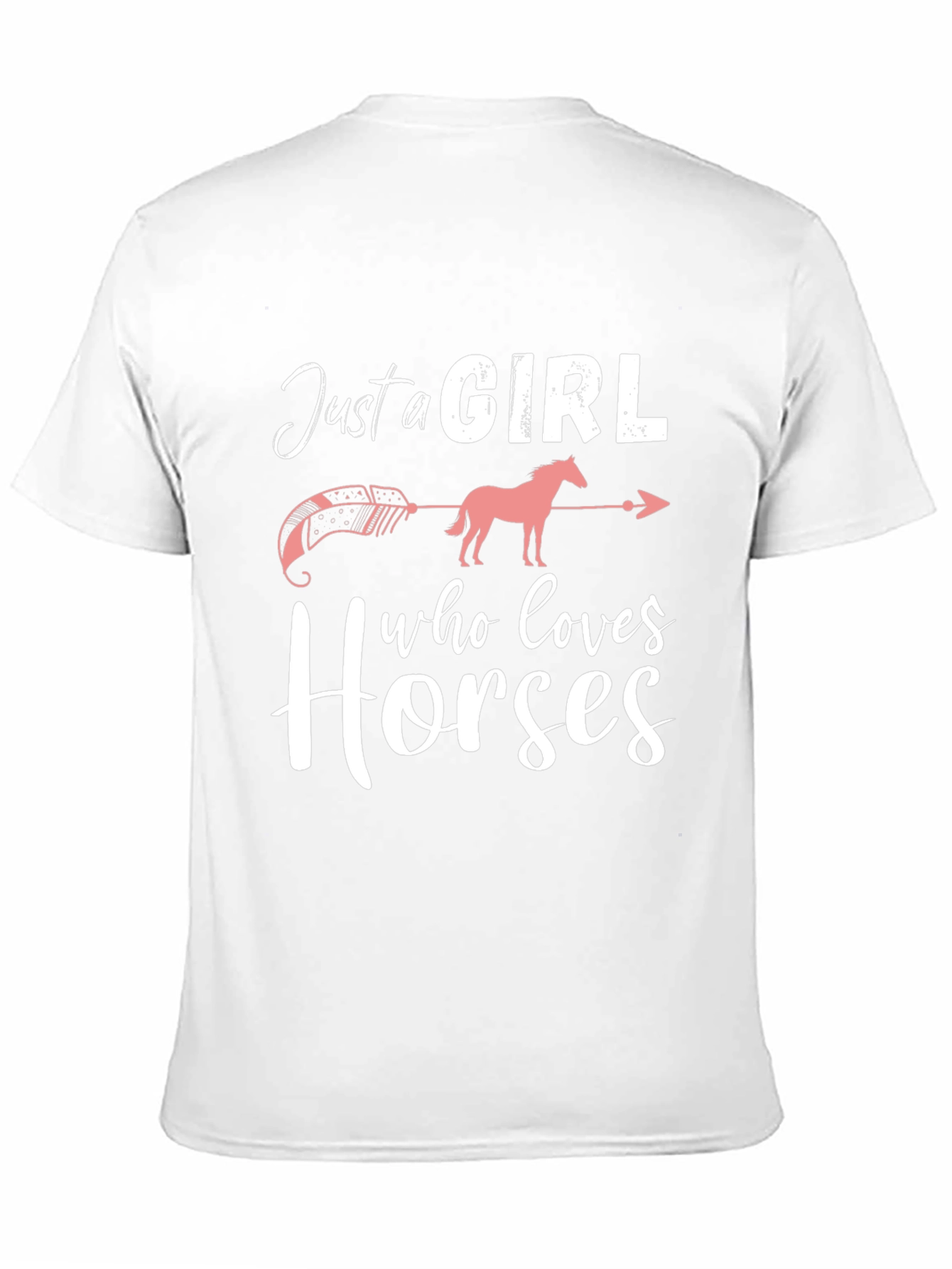 Black Just a Girl Who Loves Horses T-Shirt view 11