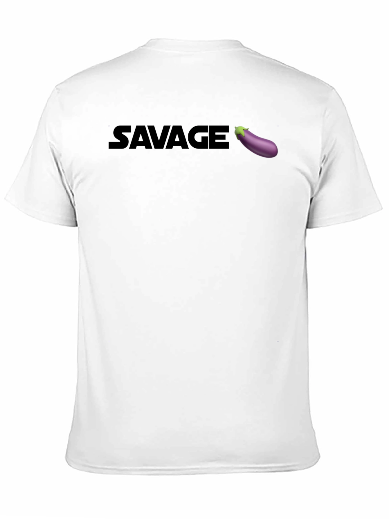 Black Savage Eggplant Graphic Tee - Unisex Black T-Shirt view 11