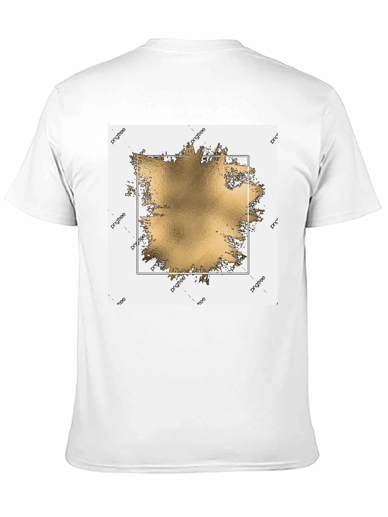 Black Modern Gold Graphic Black T-Shirt view 11
