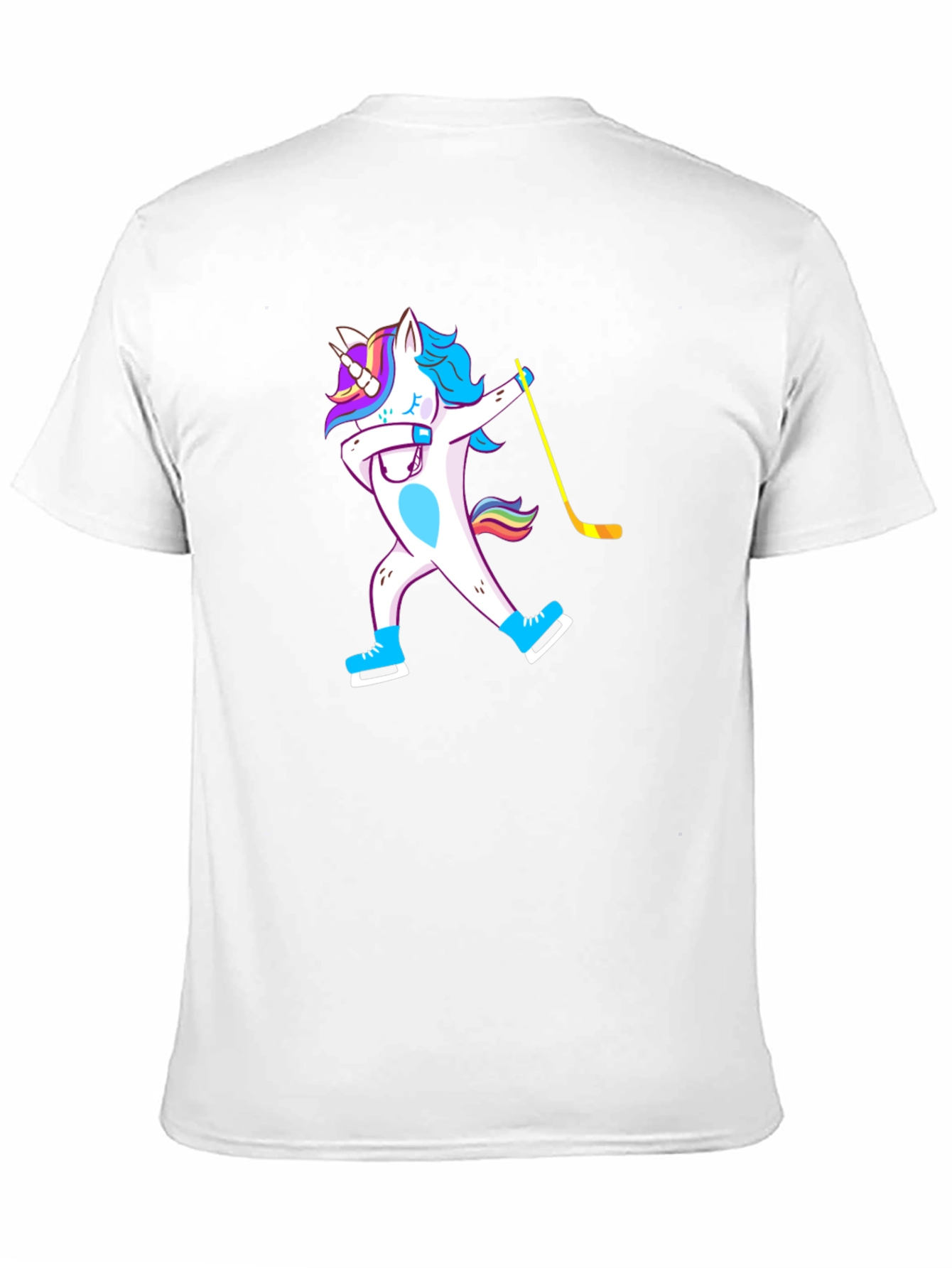 Black Unicorn Dab Hockey T-Shirt - Black view 11
