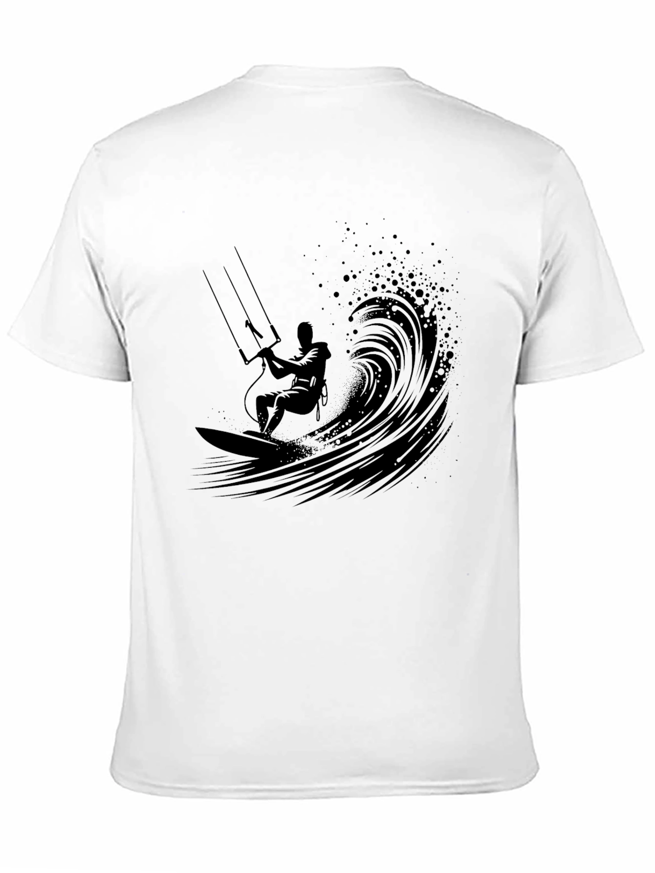 Black Kitesurfer Graphic Tee - Ride the Wave view 11