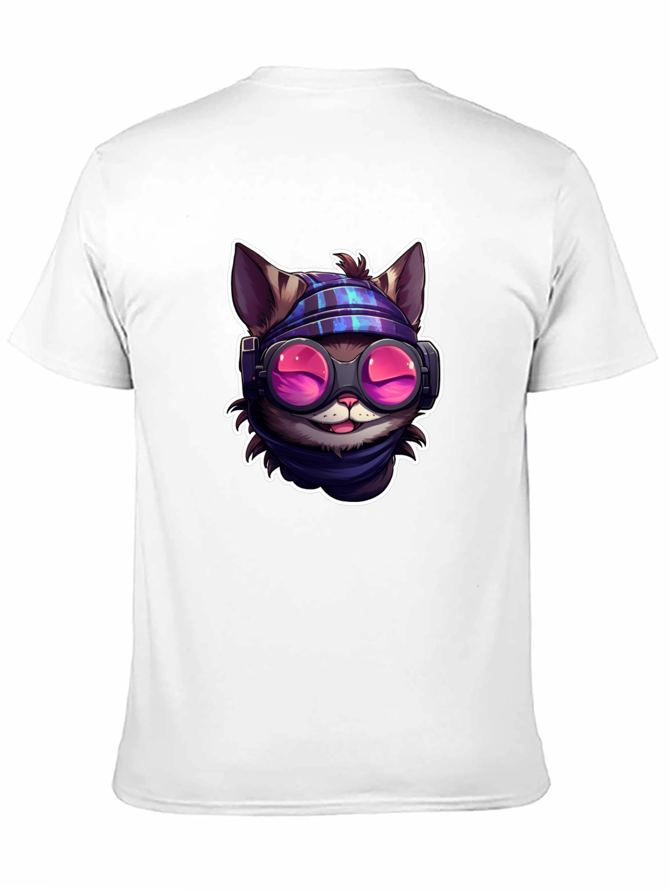 Black Cool Cat Tee - Steampunk Style view 11