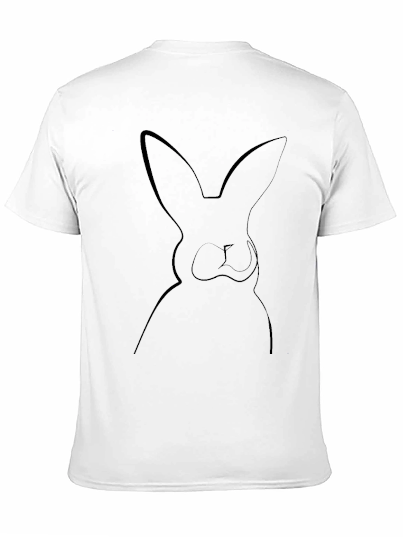 Black Rabbit Silhouette Tee - Soft Cotton Blend view 11