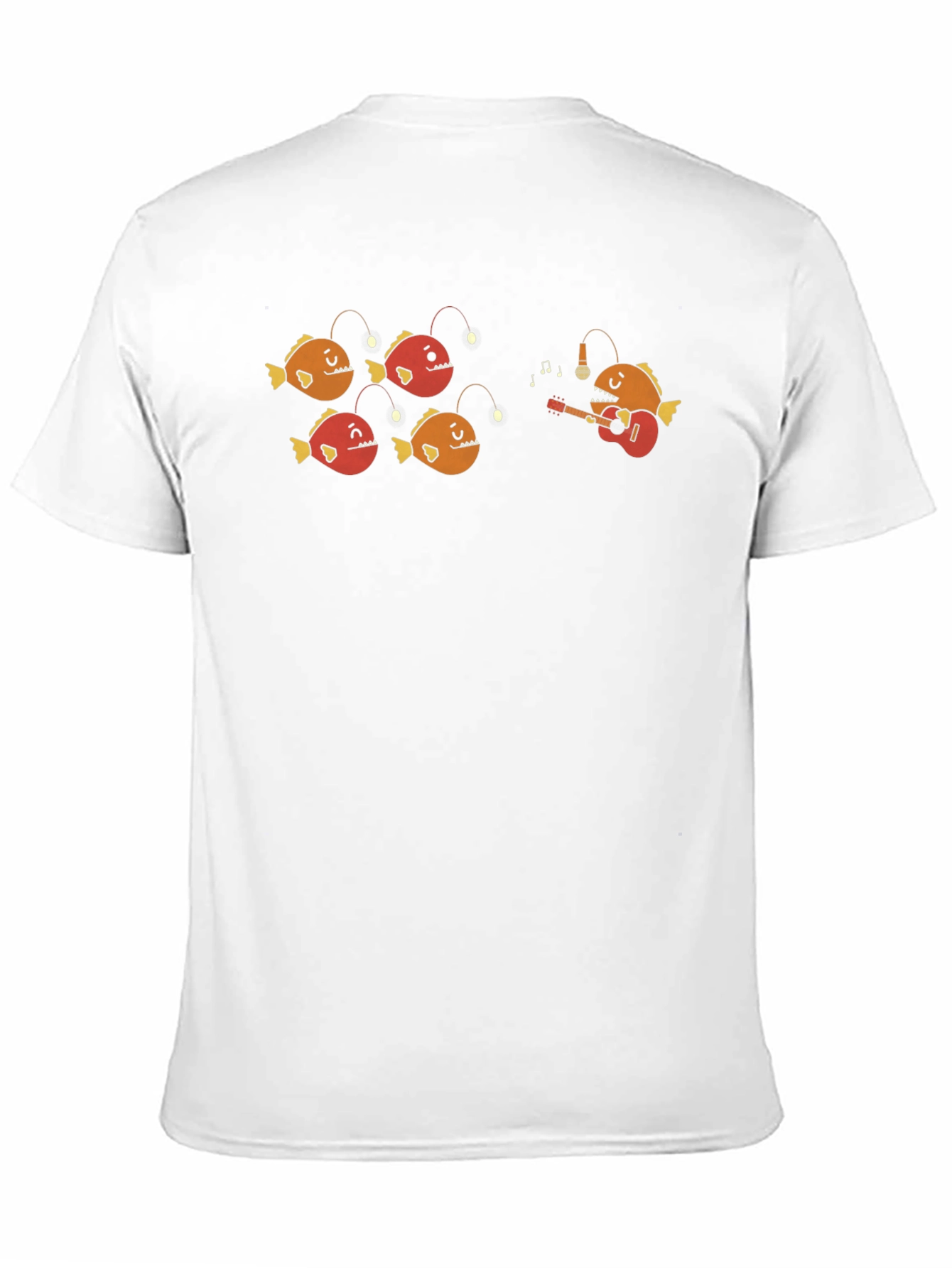 Black Anglerfish Band Graphic T-Shirt - Black Crew Neck Tee view 11