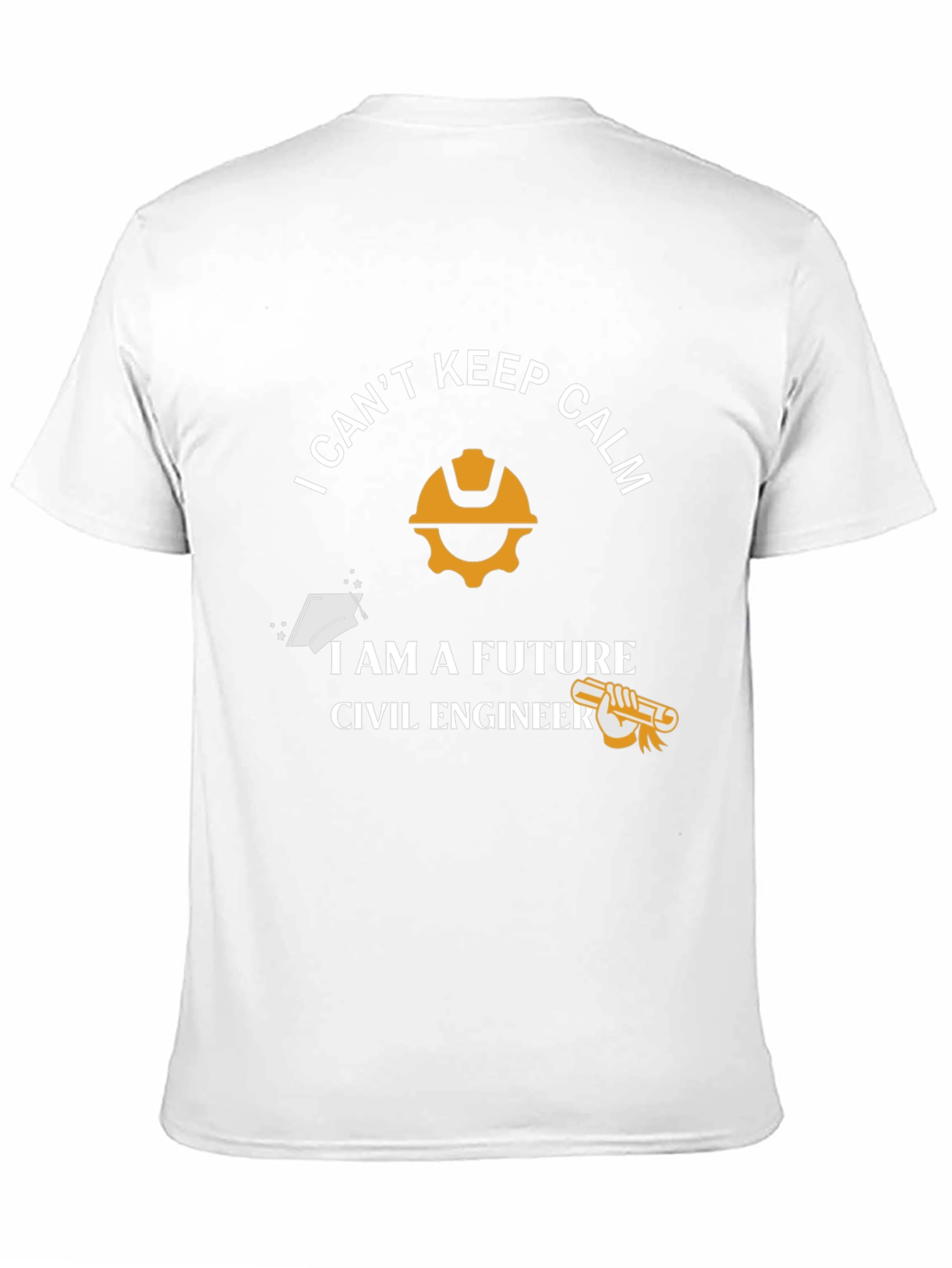 Black Future Civil Engineer T-Shirt - "I Can't Keep Calm" view 11