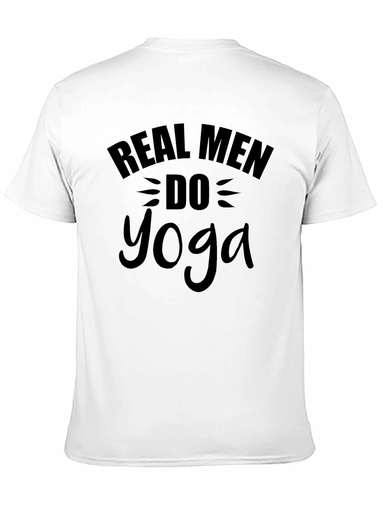 Black Real Men Do Yoga Graphic T-Shirt view 11