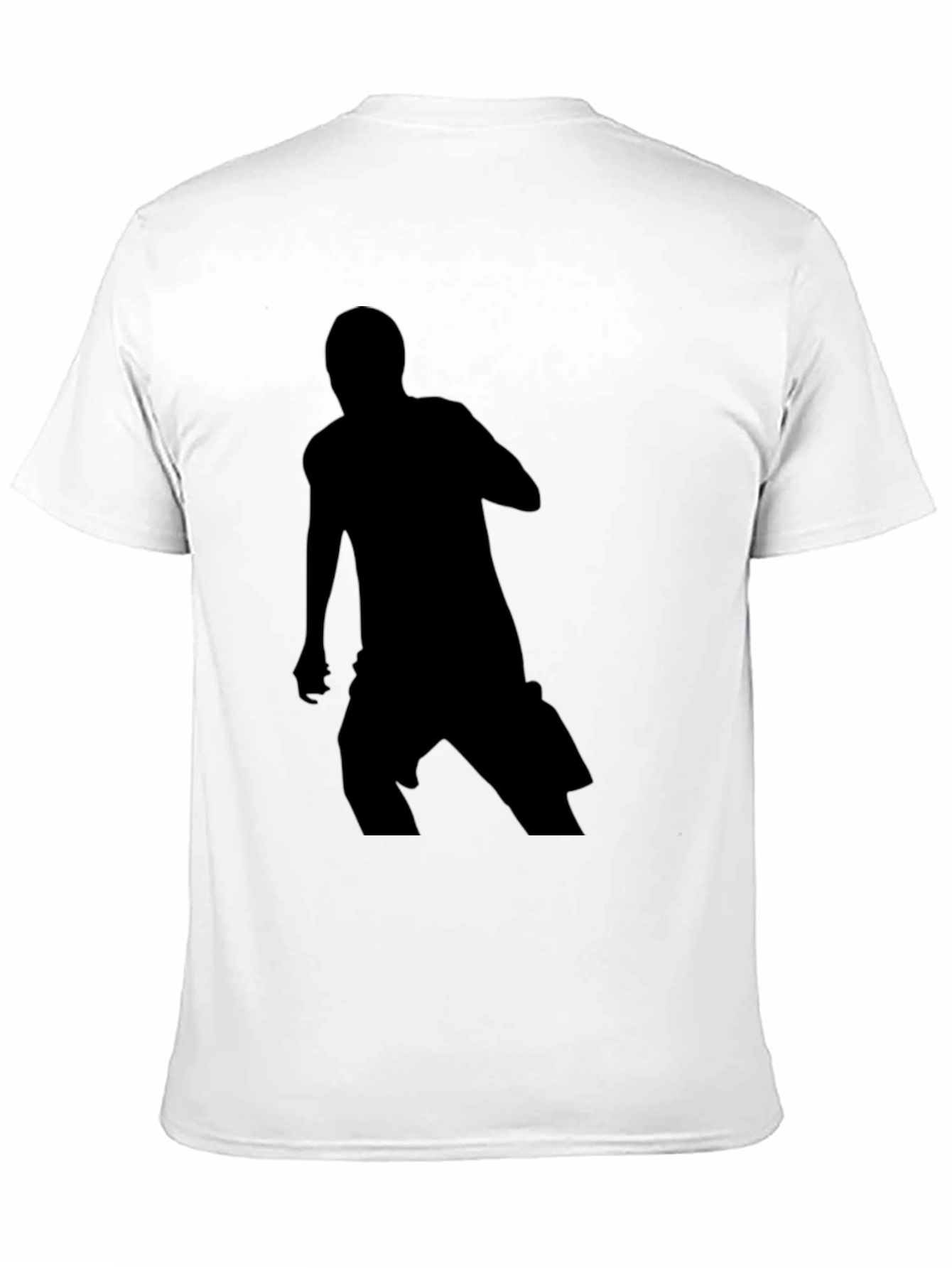 Black Men's Silhouette Graphic Print T-Shirt view 11