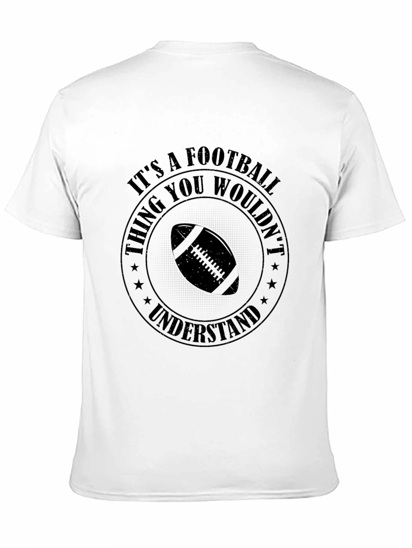 Black Football Thing You Wouldn't Understand T-Shirt view 11