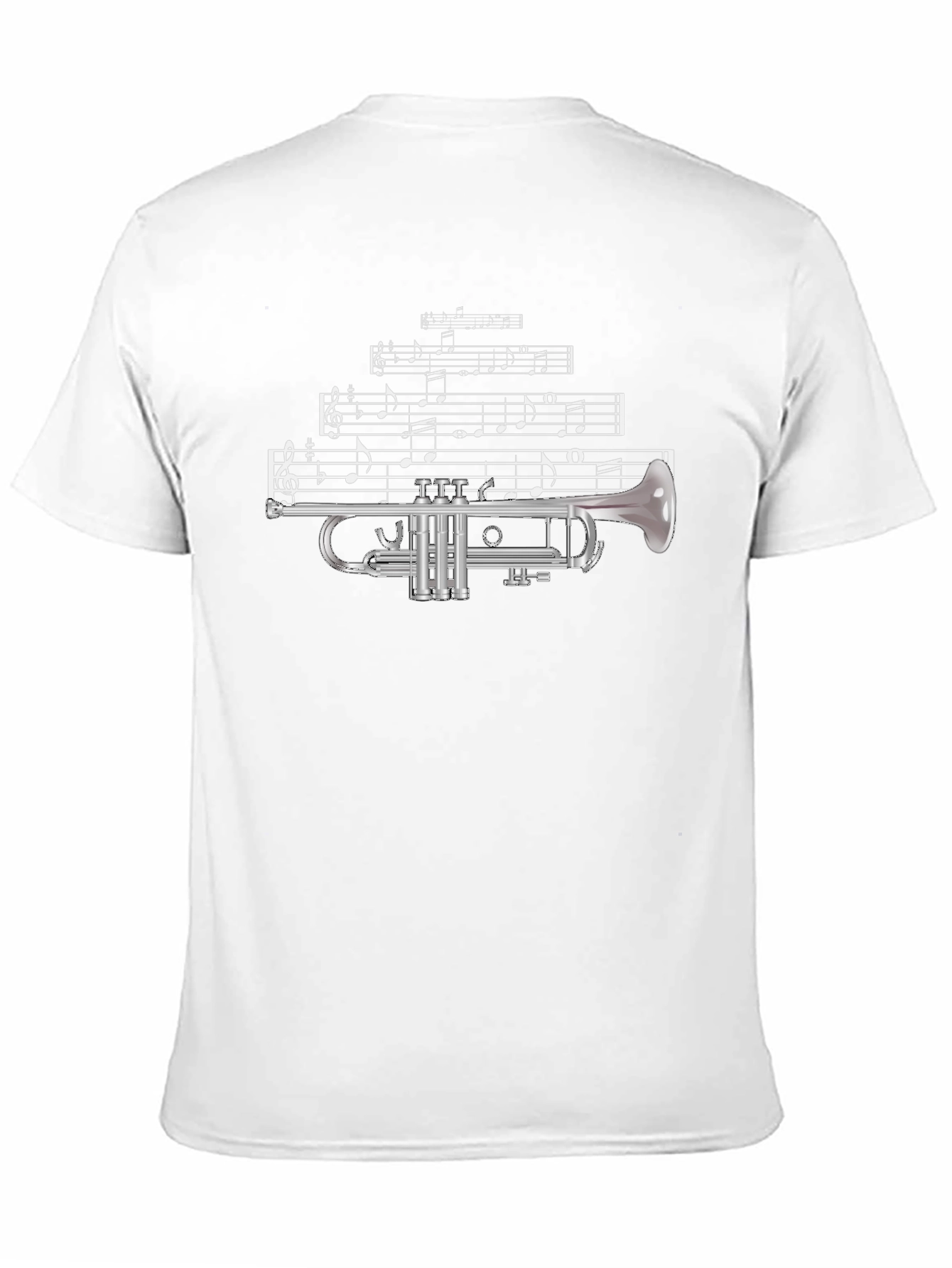 Black Musical Trumpet T-Shirt view 11