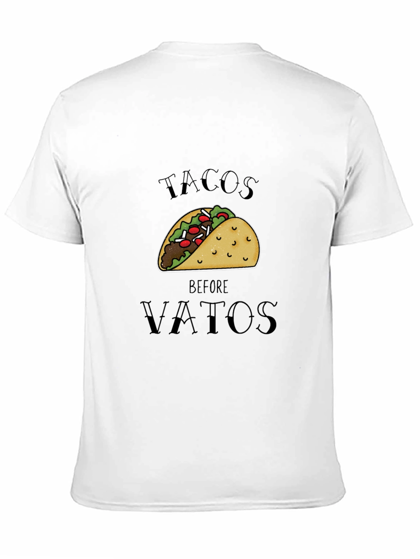 Black Tacos Before Vatos Black Graphic Tee view 11