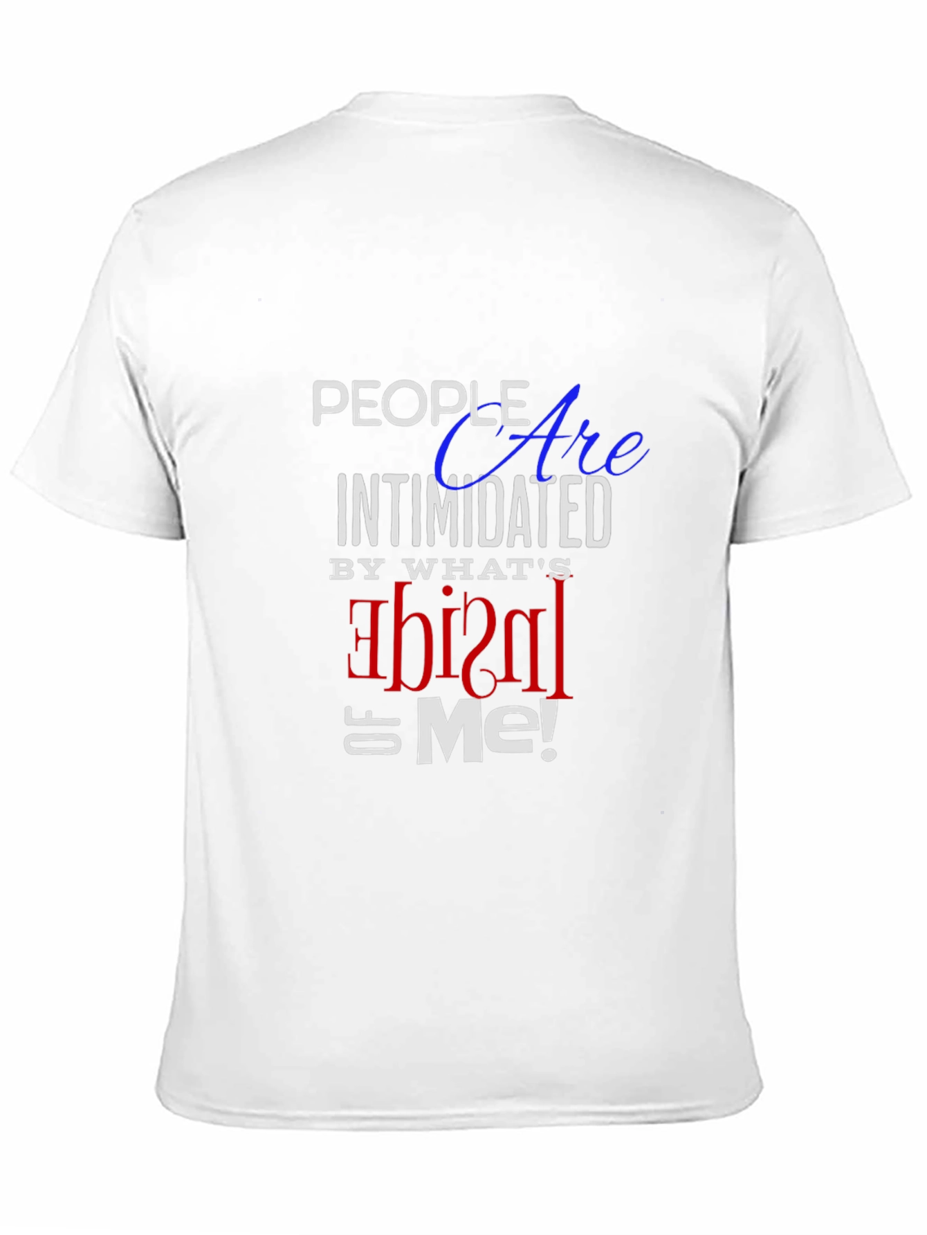 Black Intimidated Inside Me Black T-Shirt view 11