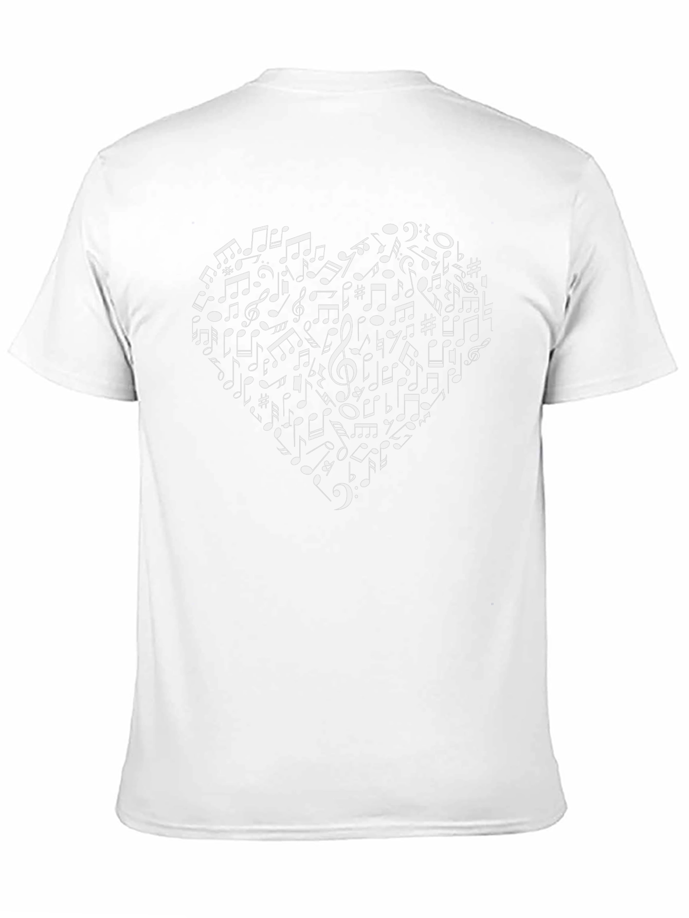 Black Musical Heart Graphic Tee - Black view 11