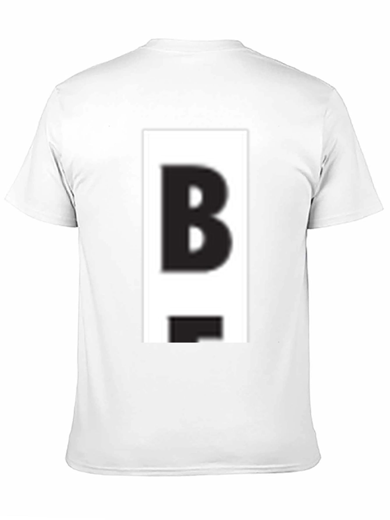 Black Bold 'B' Graphic Tee - Casual Black T-Shirt view 11
