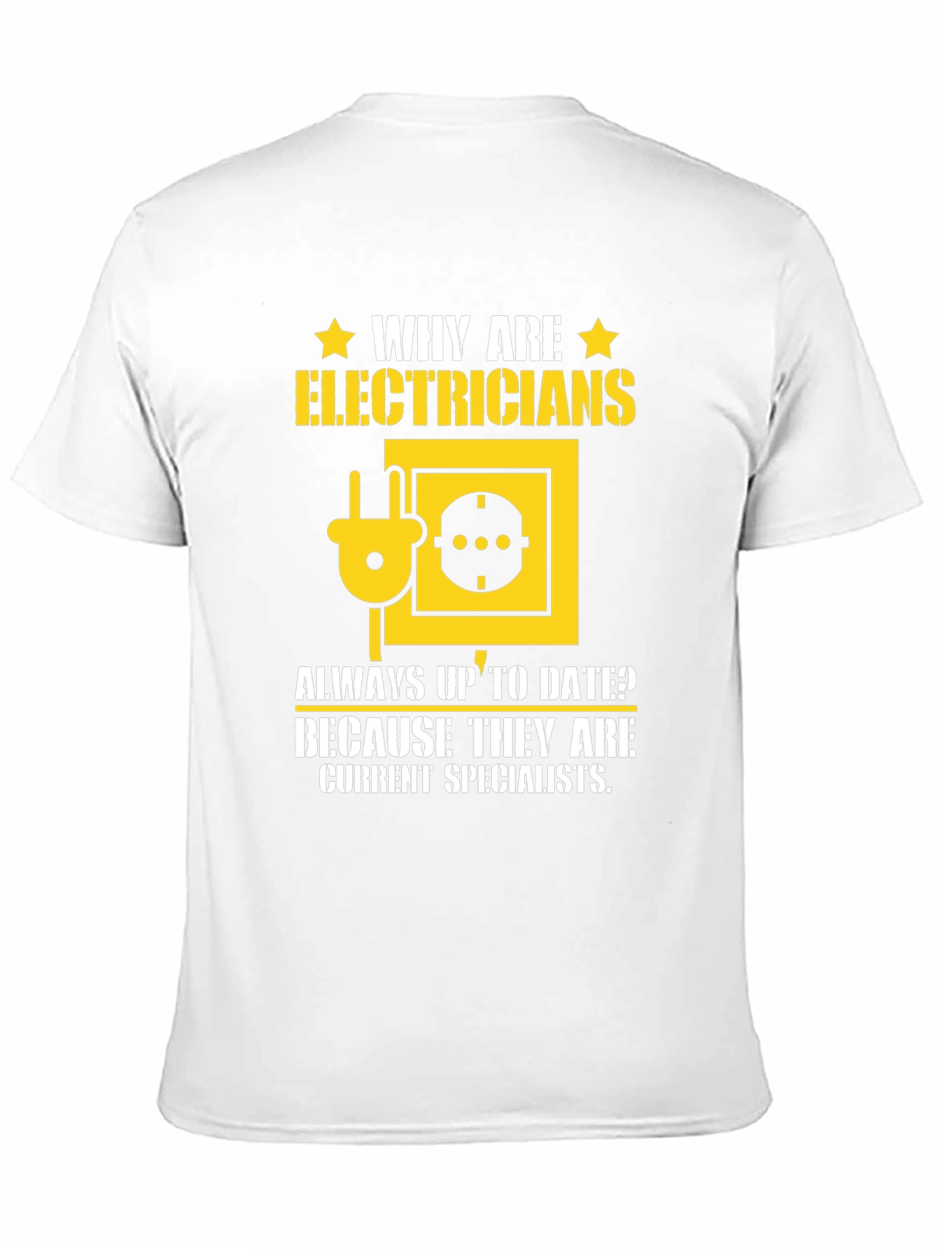 Black Electrician T-Shirt: Current Specialists view 11