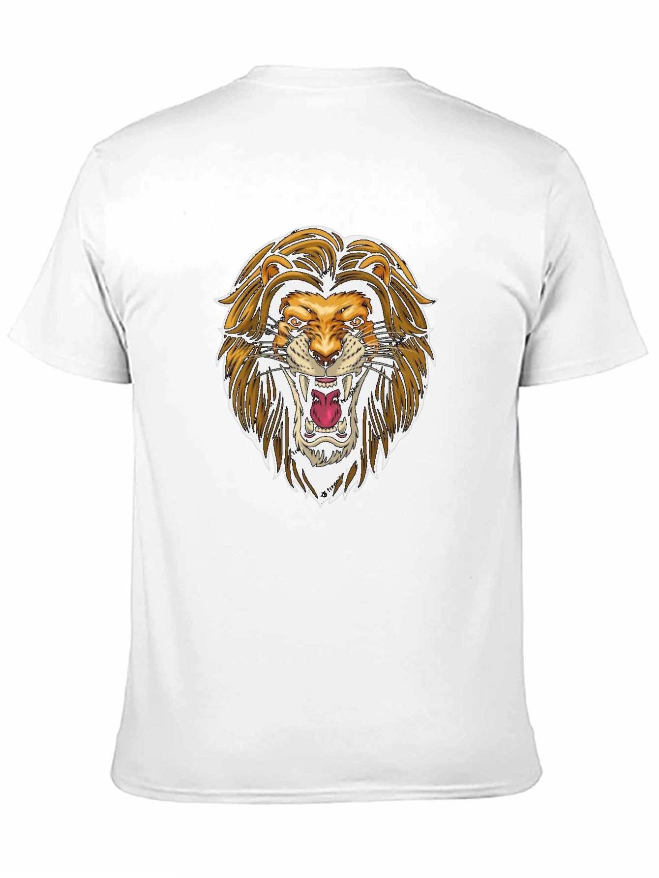 Black Lion Graphic Black T-Shirt | Bold Animal Print Tee view 11