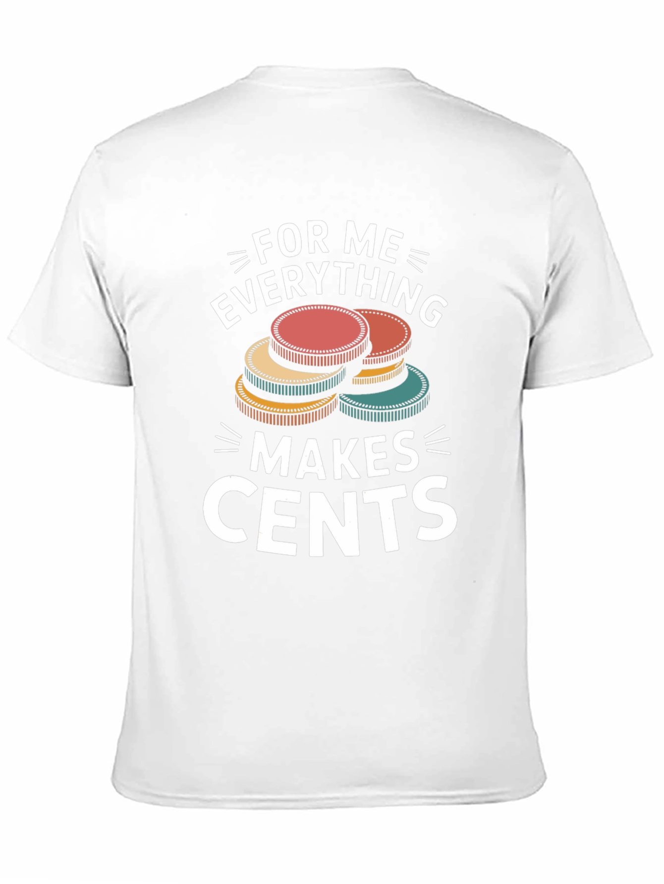 Black Funny "Makes Cents" Graphic Tee view 11