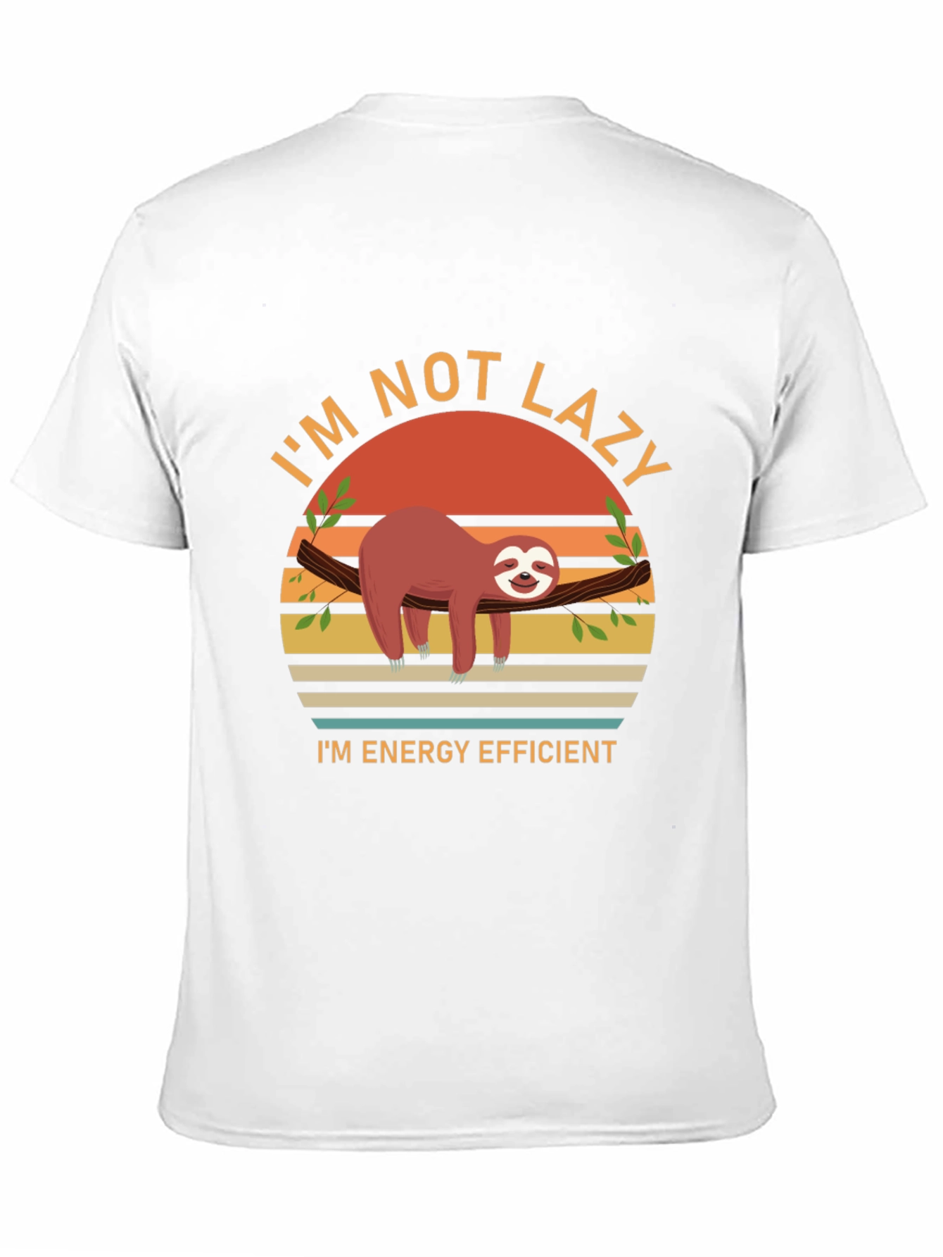 Black Sloth Energy Efficient Graphic Tee view 11